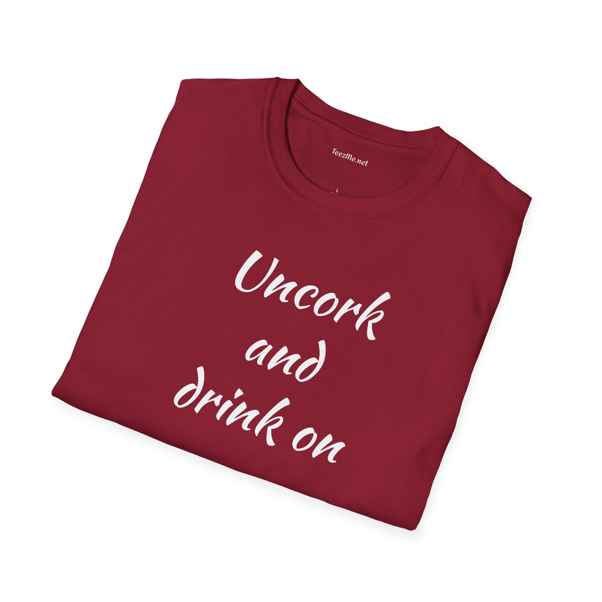 Uncork - Unisex Softstyle T-Shirt 100% Cotton Graphic