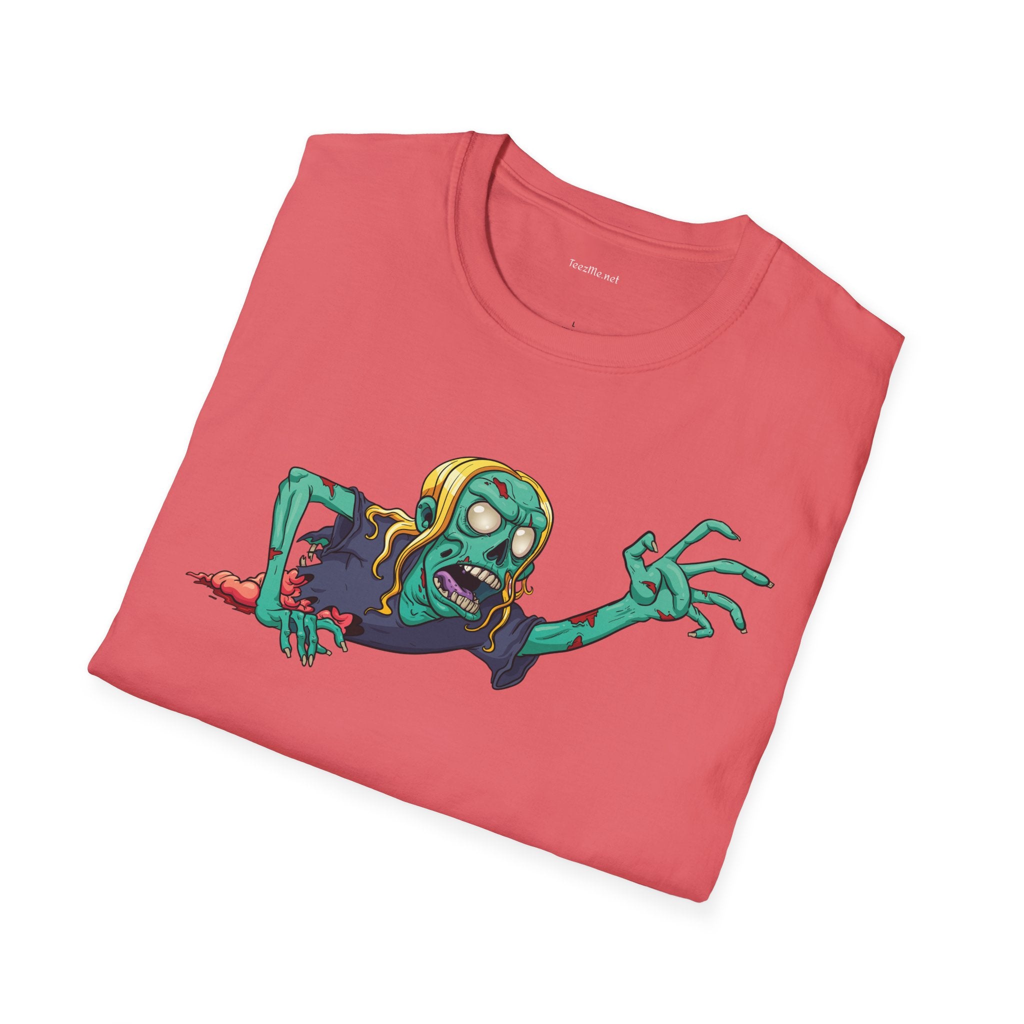 Zombie Grab - Unisex Softstyle T-Shirt 100% Cotton Graphic