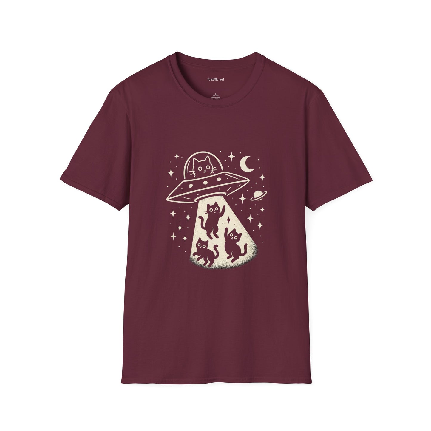 UFO Cats Unisex Softstyle T-Shirt 100% Cotton Graphic