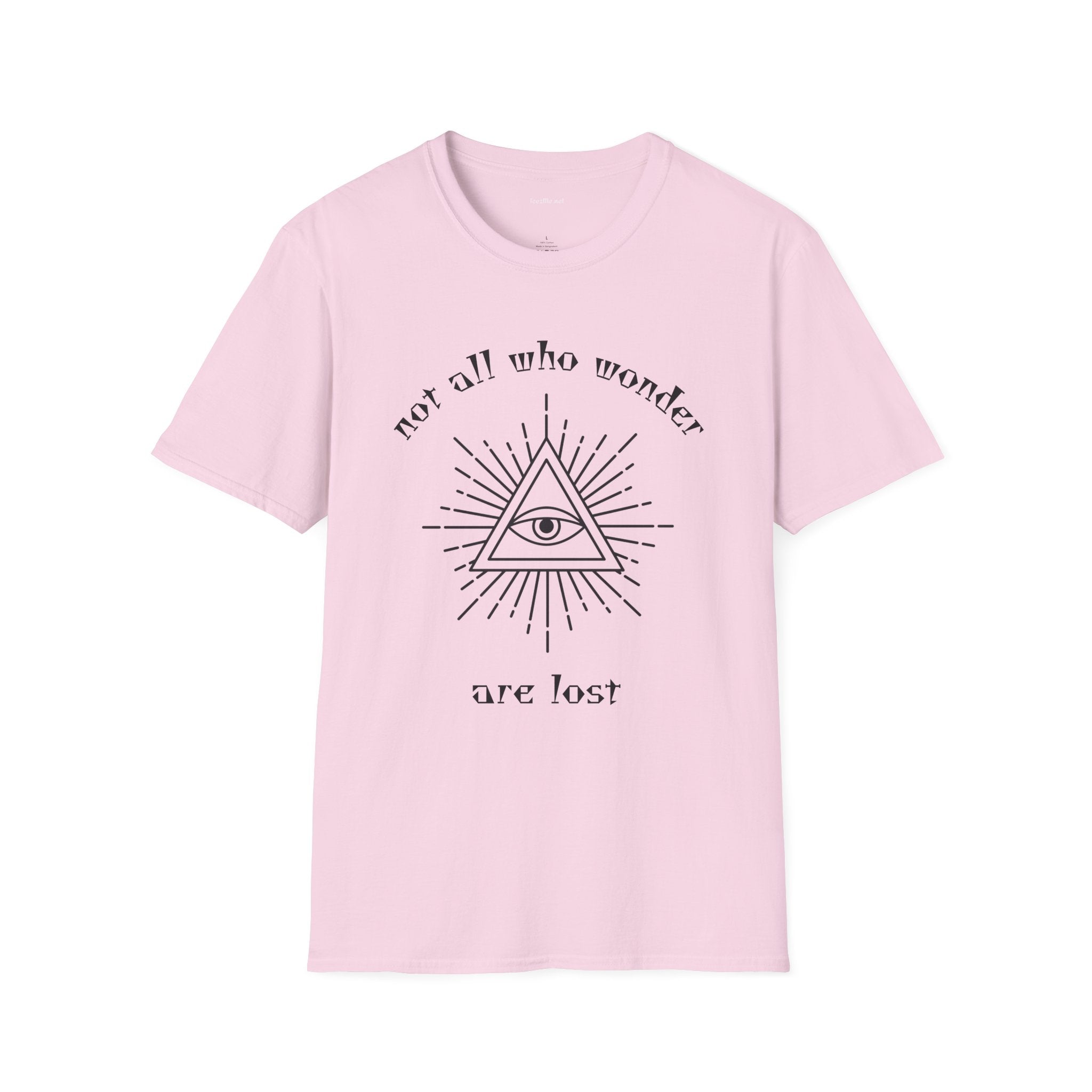 Not all who wonder are lost - Unisex Softstyle T-Shirt 100% Cotton Graphic