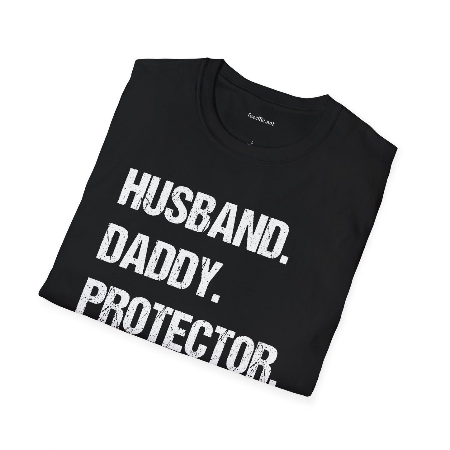 Husband Daddy Protector Hero Unisex Soft Style T-Shirt 100% Cotton Graphic