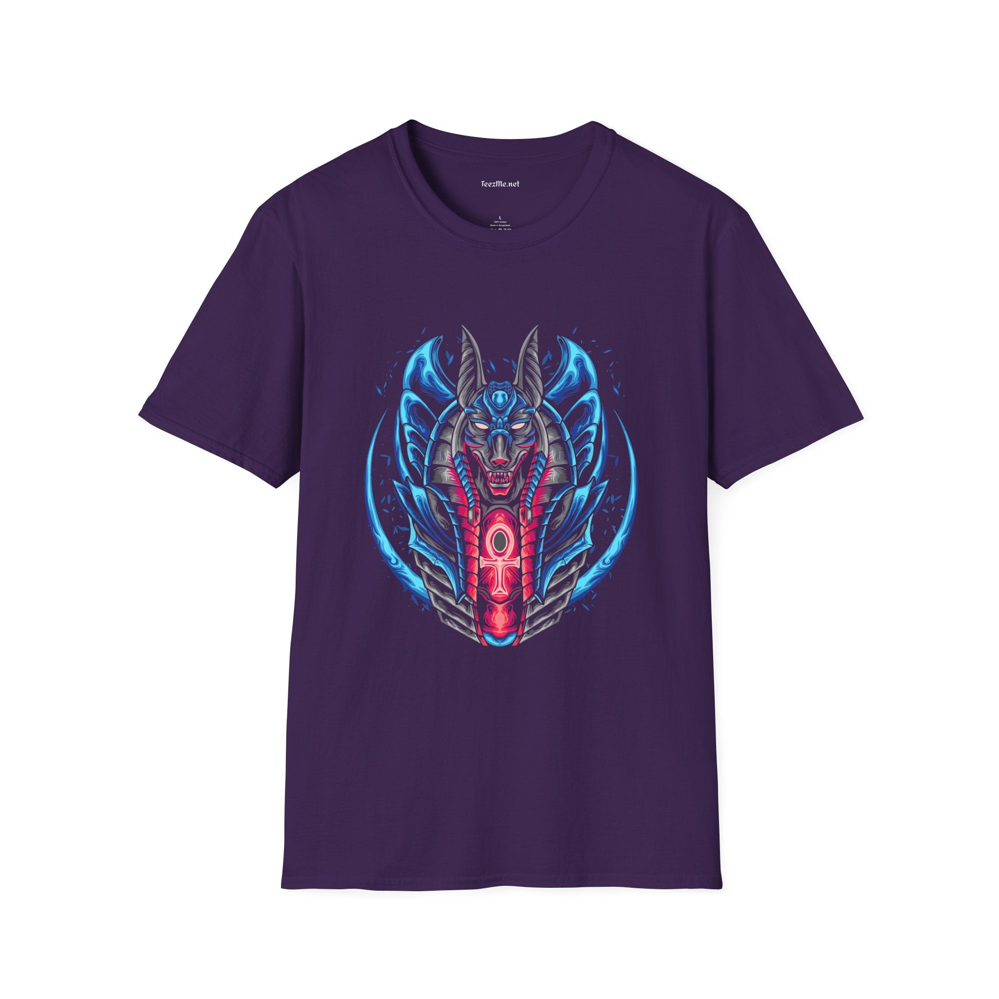 The Anubis Eqyptian Unisex Softstyle T-Shirt 100% Cotton