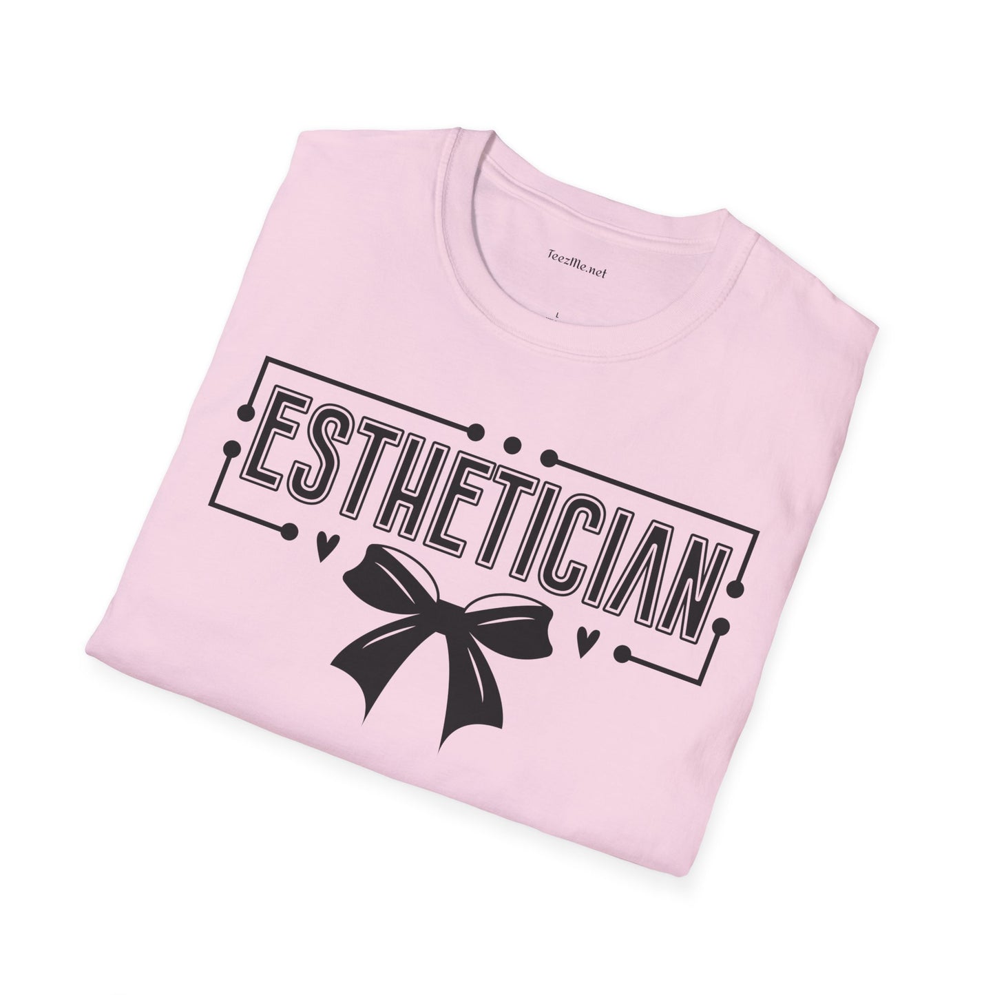 Esthetician  with bow 01 Unisex Soft Style T-Shirt 100% Cotton Graphic