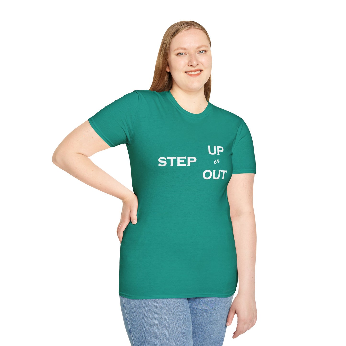 Step Up - Unisex Softstyle T-Shirt 100% Cotton Graphic