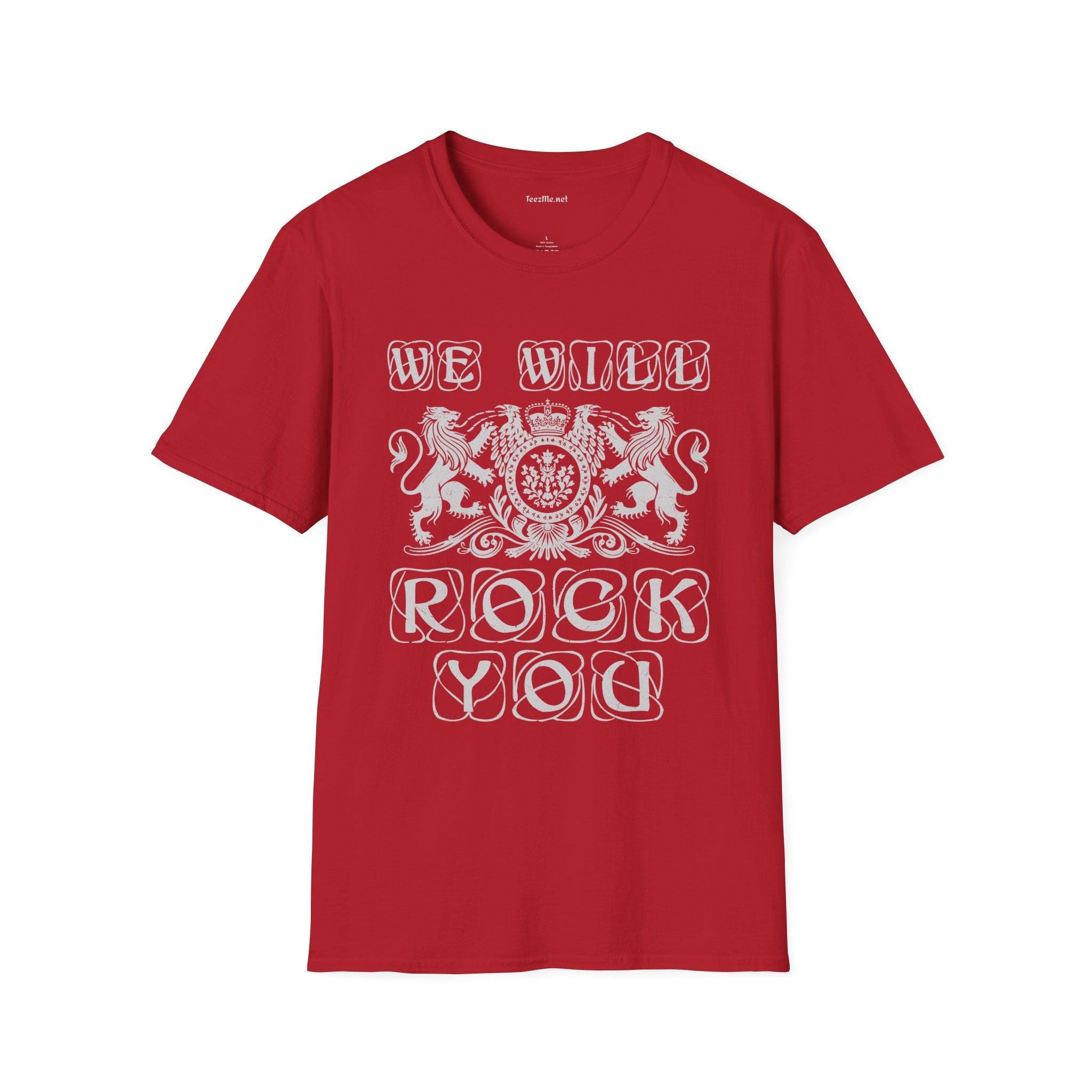 We Will Rock You Unisex SoftStyle T-Shirt 100% Cotton Graphic Music