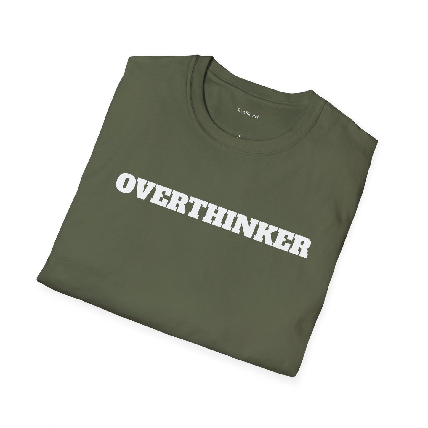 OVERTHINKER - Unisex Softstyle T-Shirt 100% Cotton Graphic