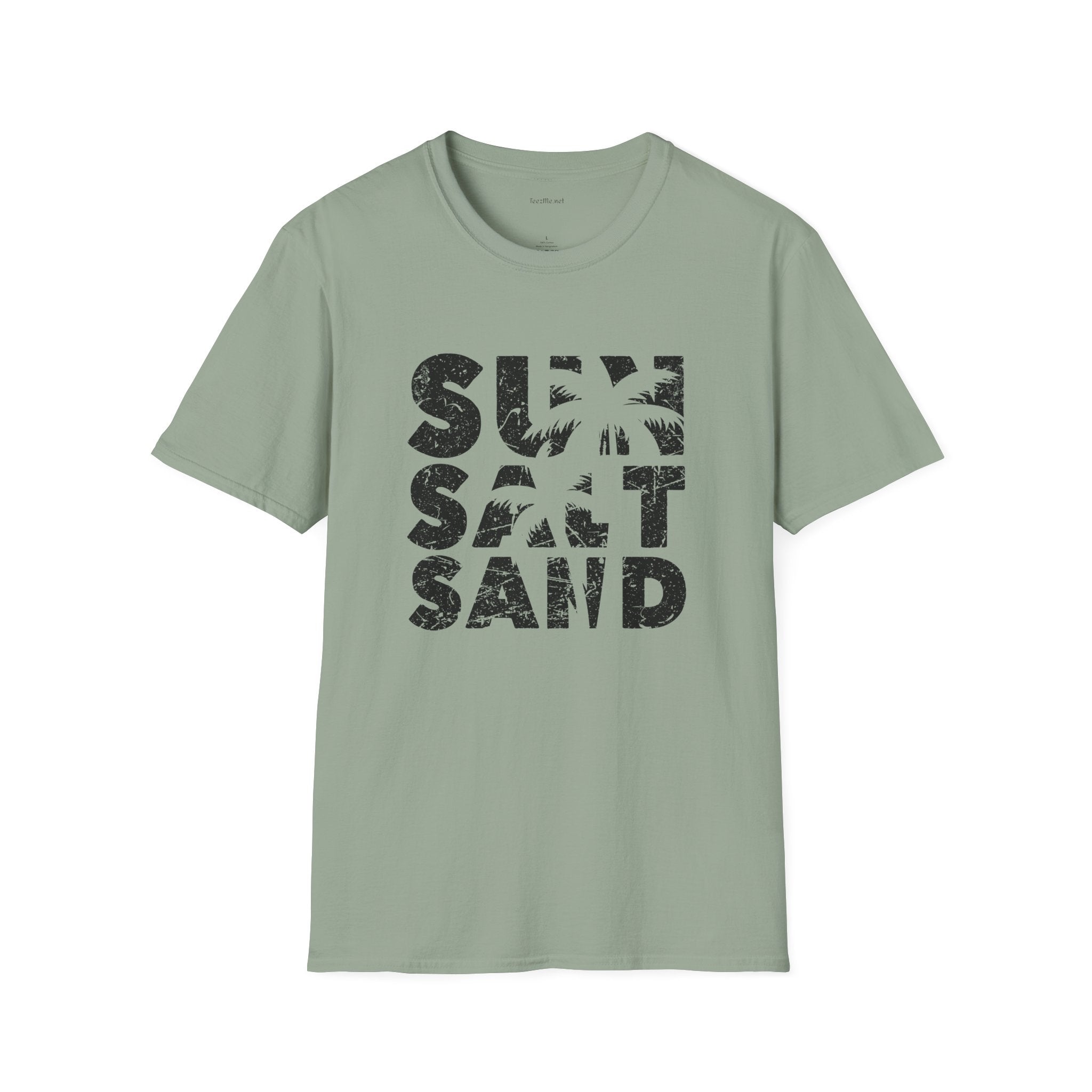 Sun Salt Sand - Unisex Softstyle T-Shirt 100% Cotton Graphic