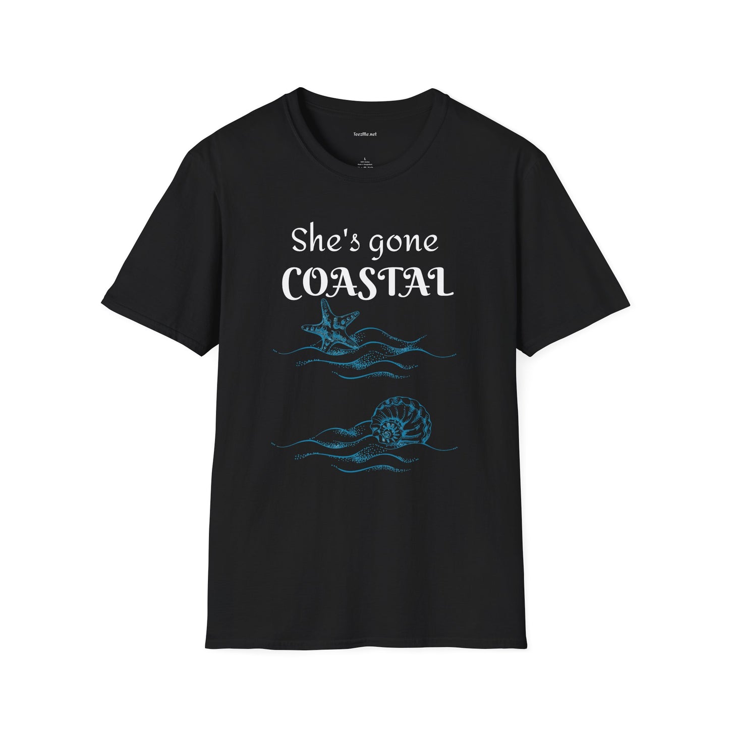 She's gone COASTAL - Unisex Softstyle T-Shirt 100% Cotton Graphic