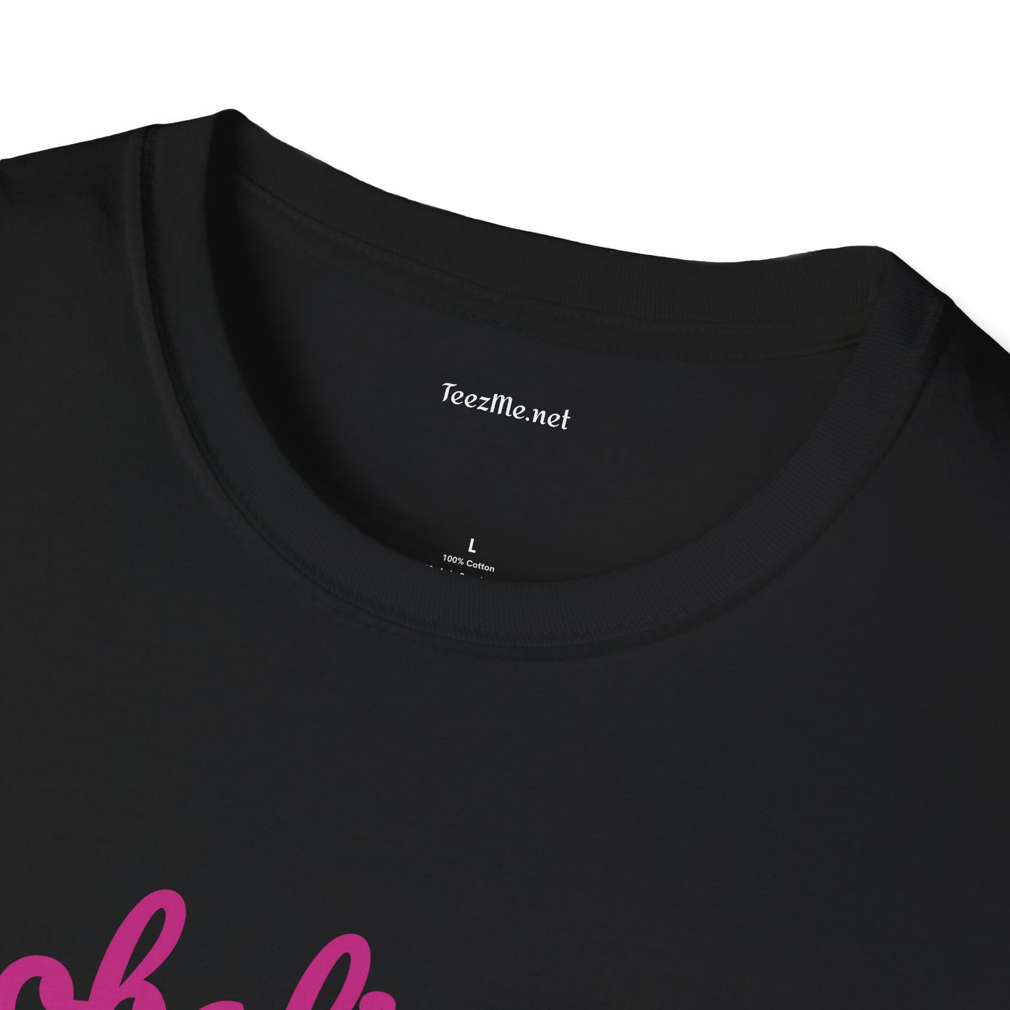 boobalicious (black/pink) - Unisex Softstyle T-Shirt  100% Cotton