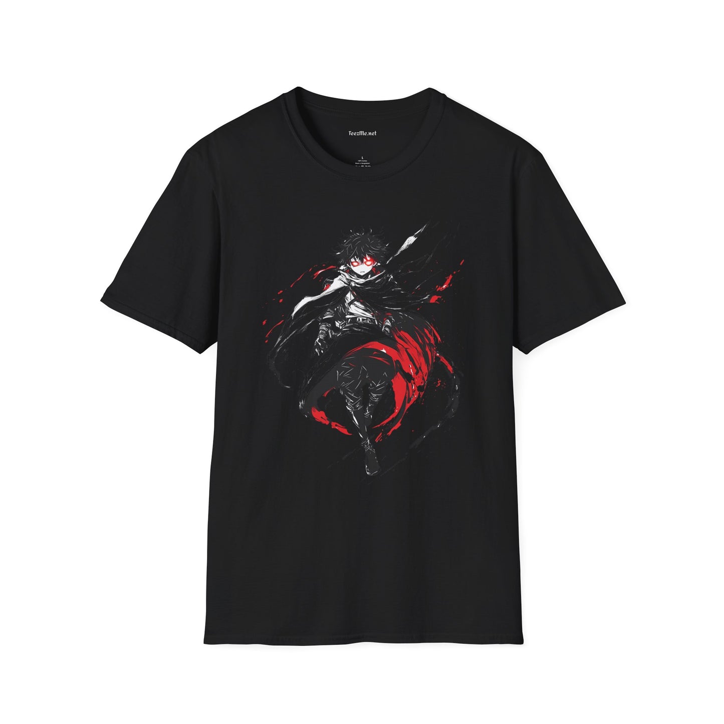 Mystic Manga Hero Unisex Softstyle T-Shirt 100% Cotton Graphic