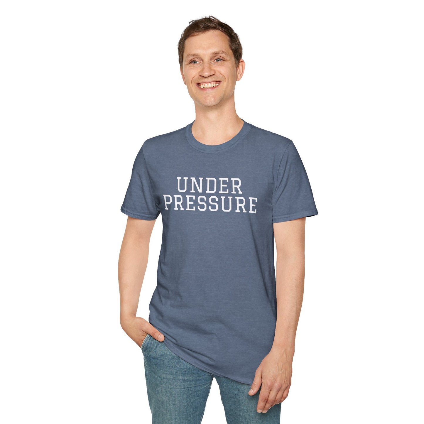 Under Pressure - Unisex Softstyle T-Shirt 100% Cotton Graphic