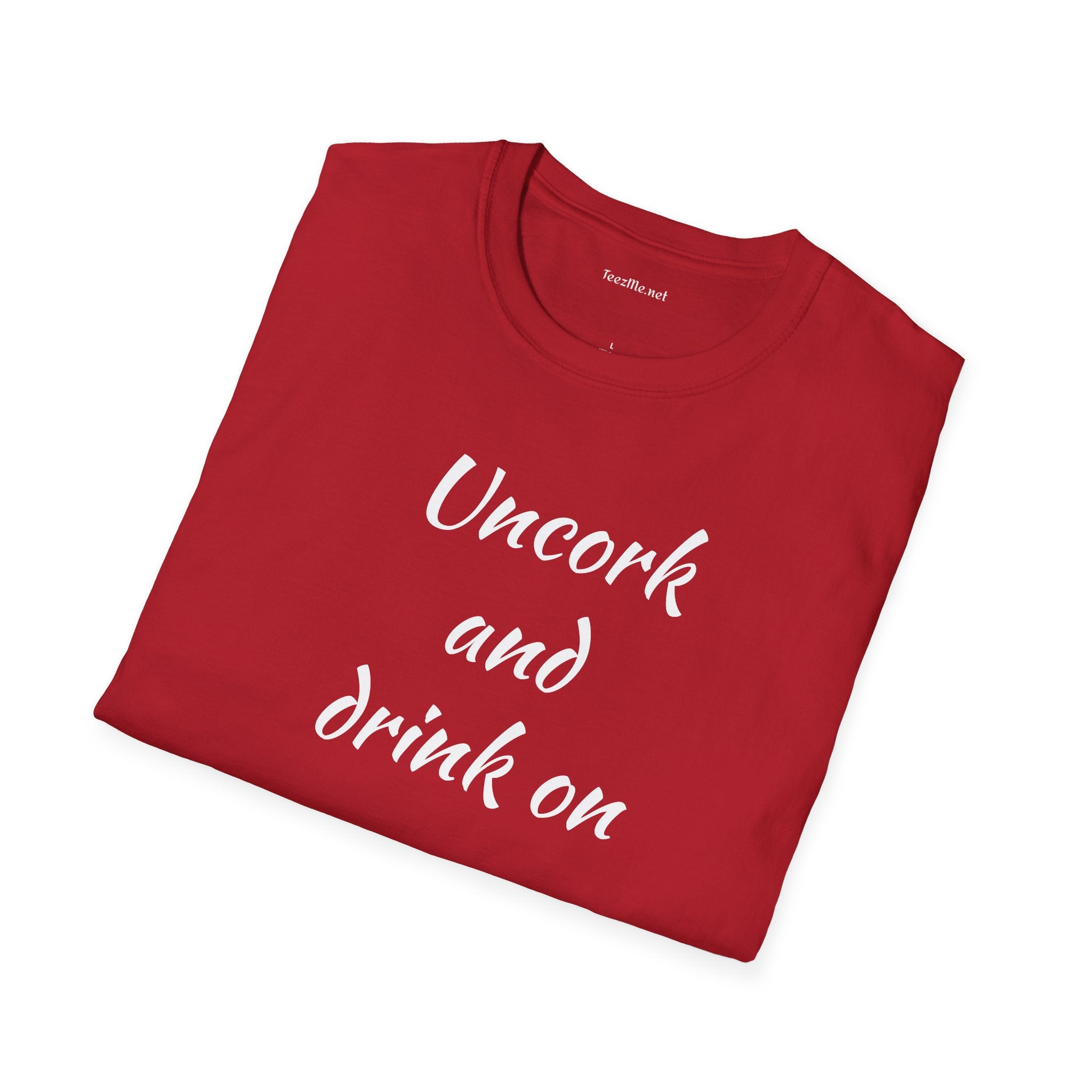Uncork - Unisex Softstyle T-Shirt 100% Cotton Graphic