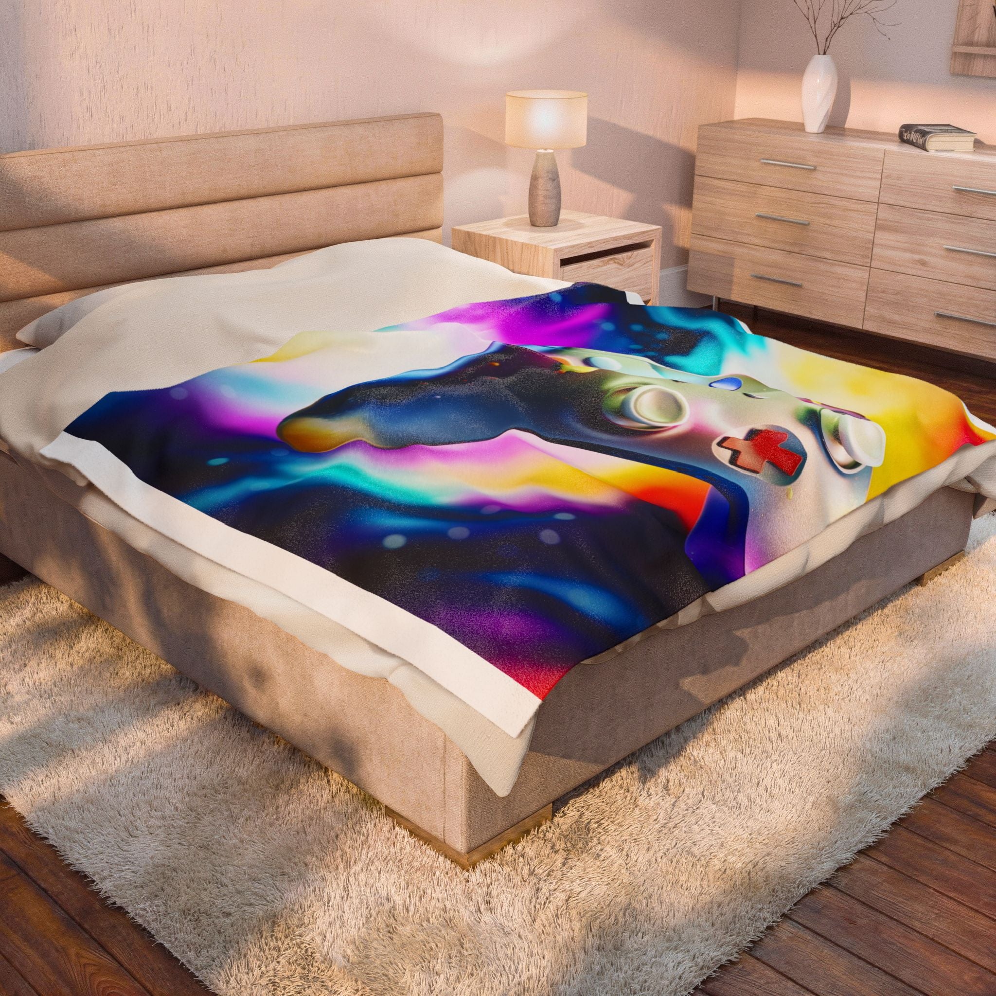Video Game Velveteen Plush Blanket