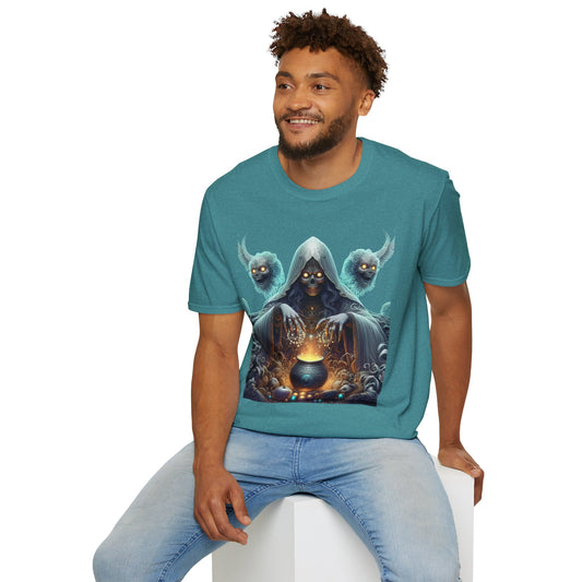Anime Witch (4) Unisex Softstyle T-Shirt 100% Cotton Graphic