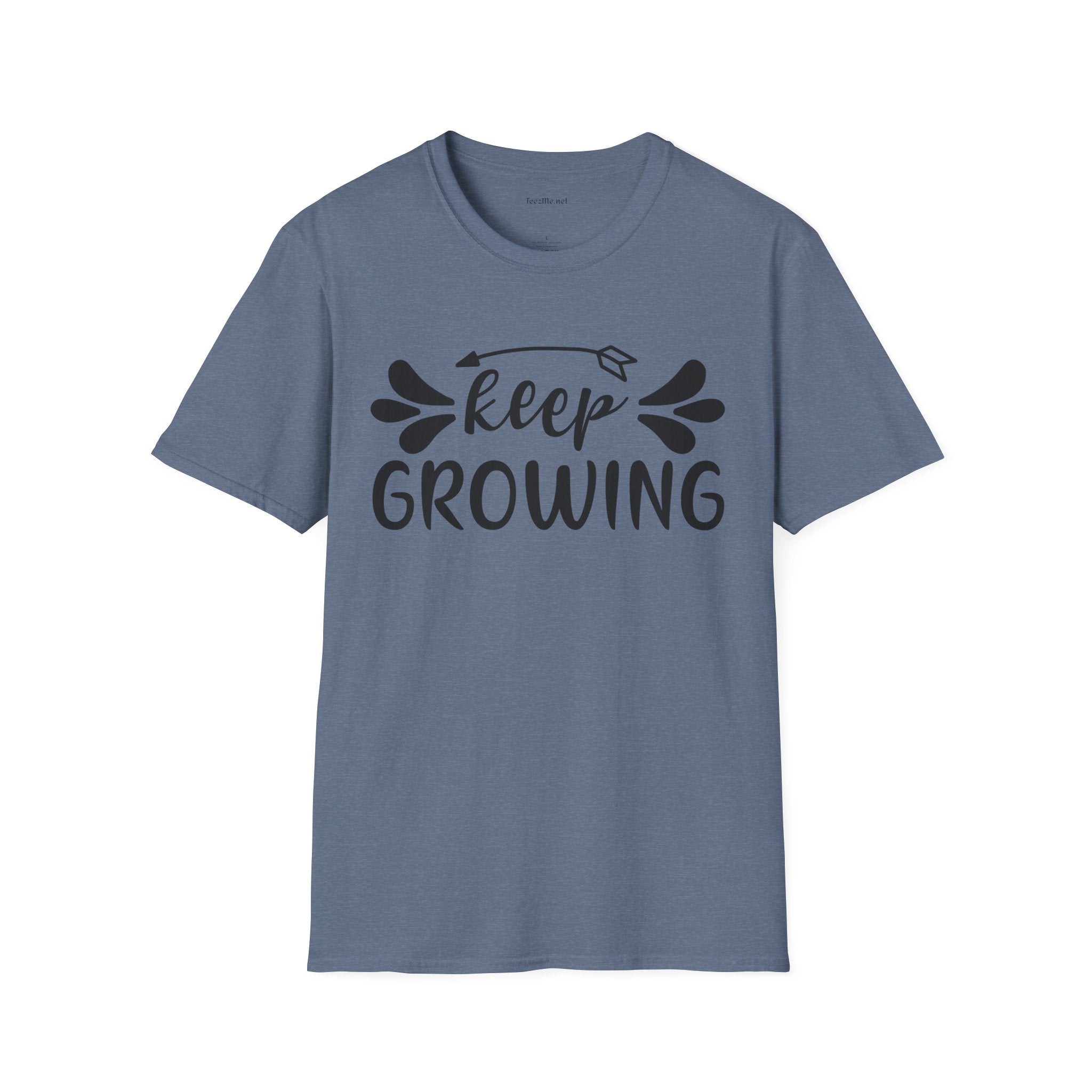 Keep Growing 03 Unisex Soft Style T-Shirt 100% Cotton Graphic