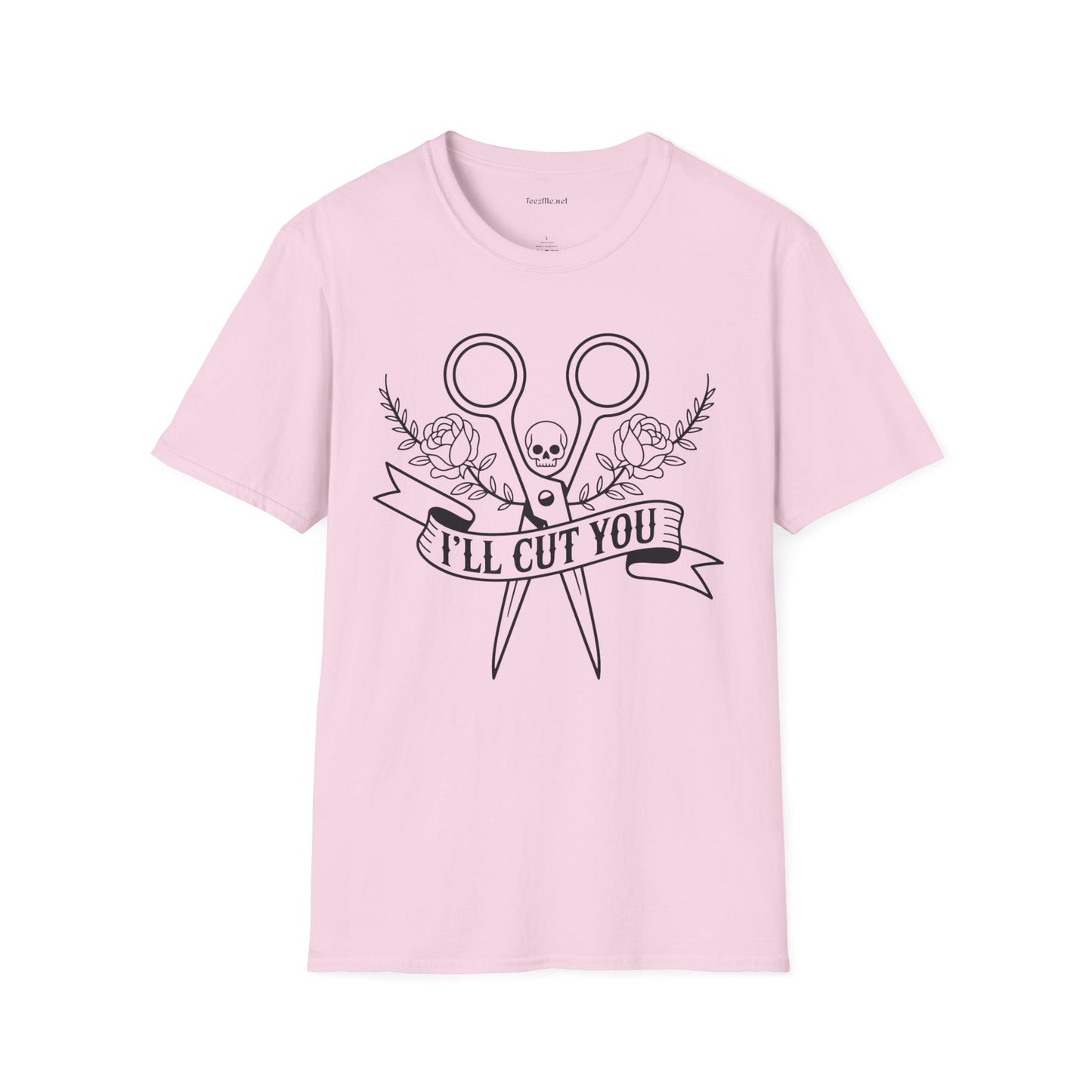 I'll Cut You Hairstylist Love Unisex Softstyle T-Shirt 100% Cotton Graphic