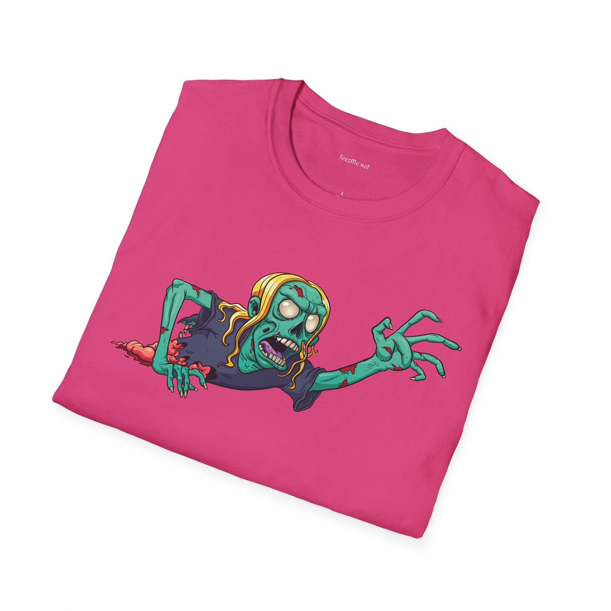 Zombie Grab - Unisex Softstyle T-Shirt 100% Cotton Graphic