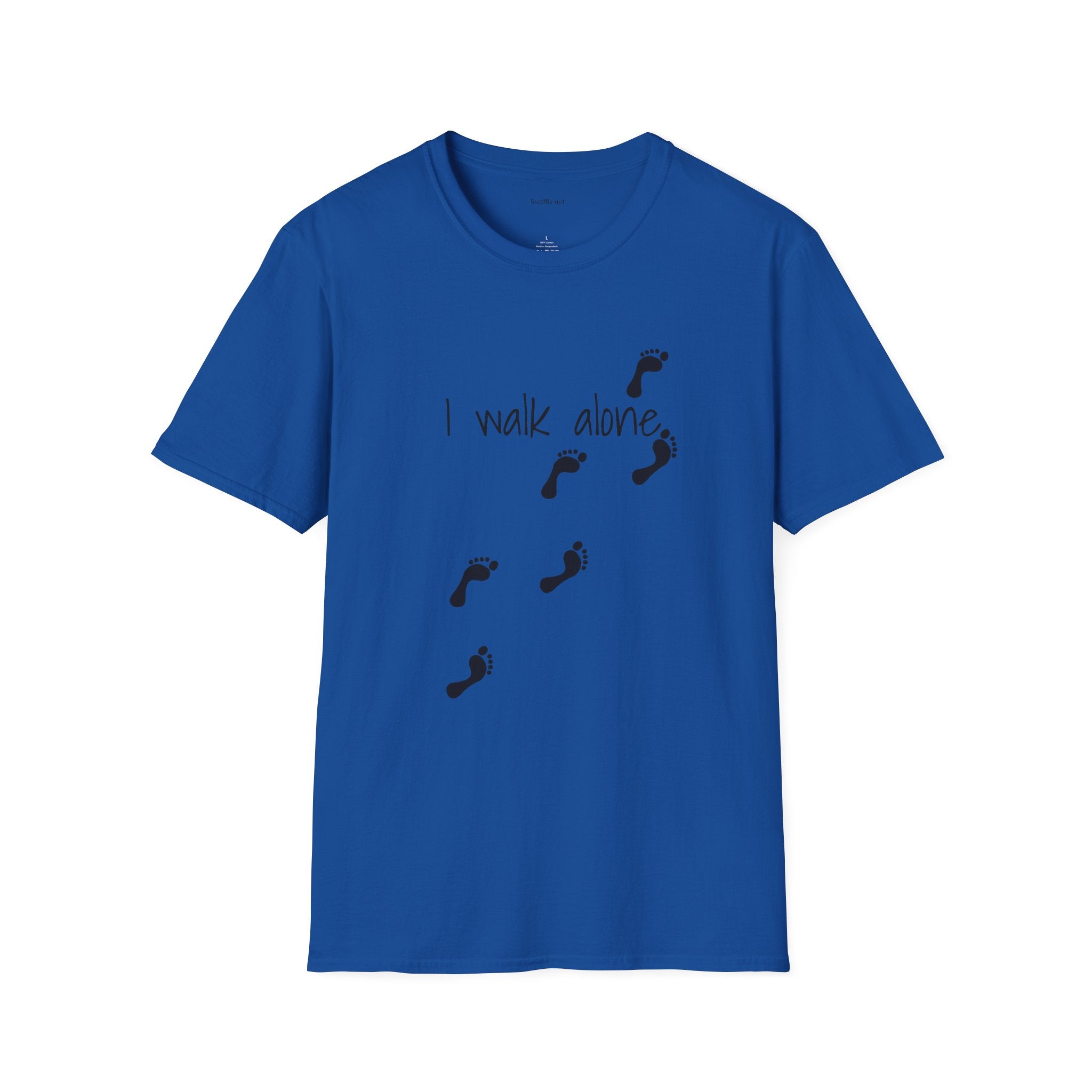 I walk alone - Unisex Softstyle T-Shirt 100% Cotton Graphic