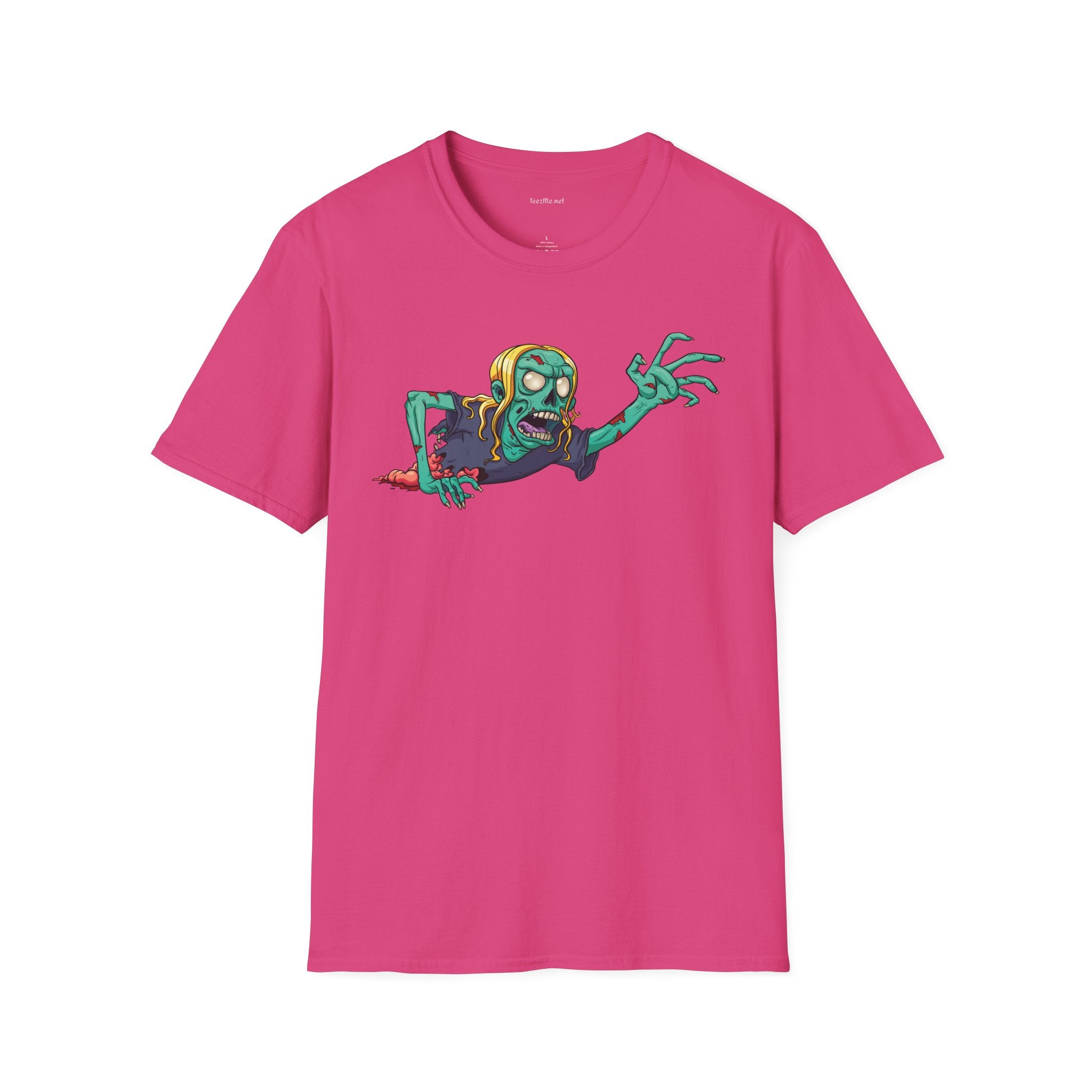 Zombie Grab - Unisex Softstyle T-Shirt 100% Cotton Graphic