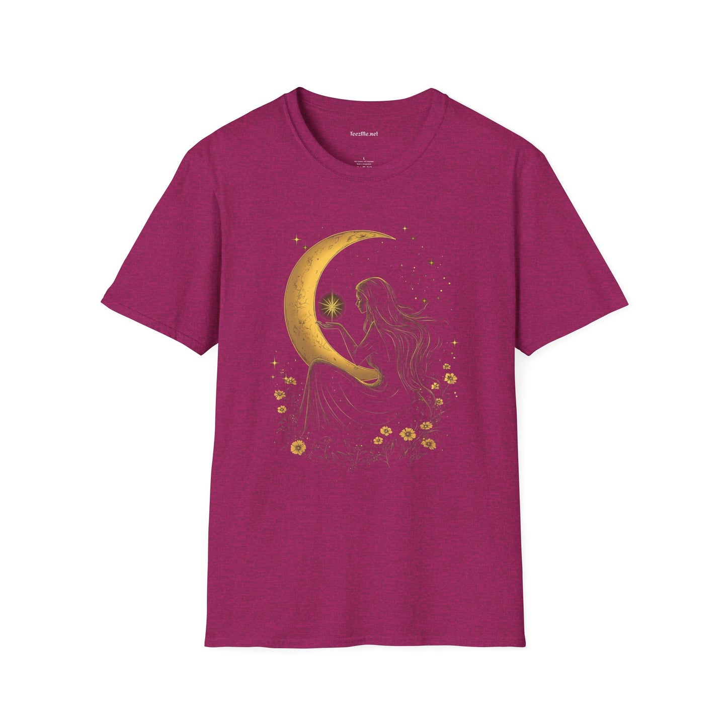 Moon Goddess - Unisex Softstyle T-Shirt 100% Cotton Graphic