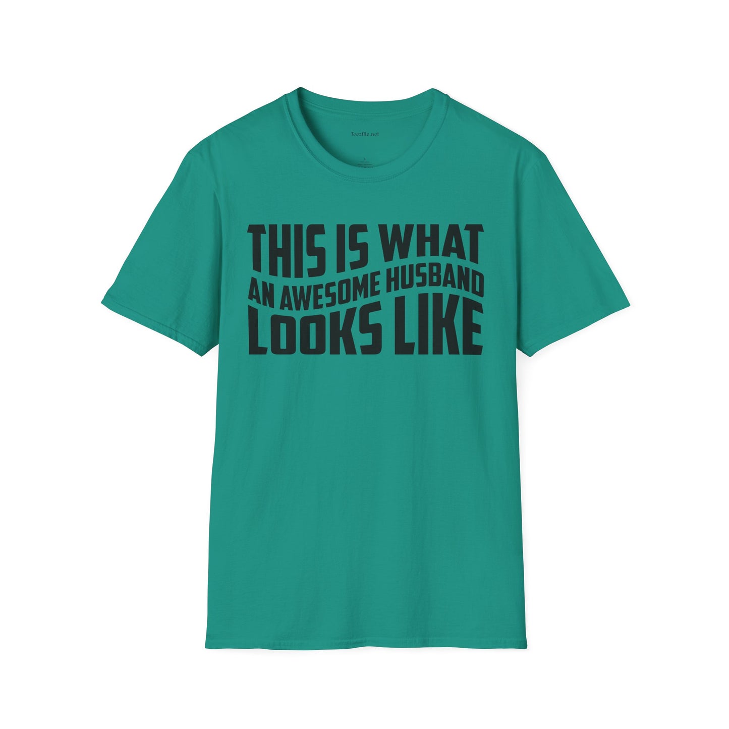 This Is What An Awesome Husband Looks Like Unisex Soft Style T-Shirt 100% Cotton Graphic
