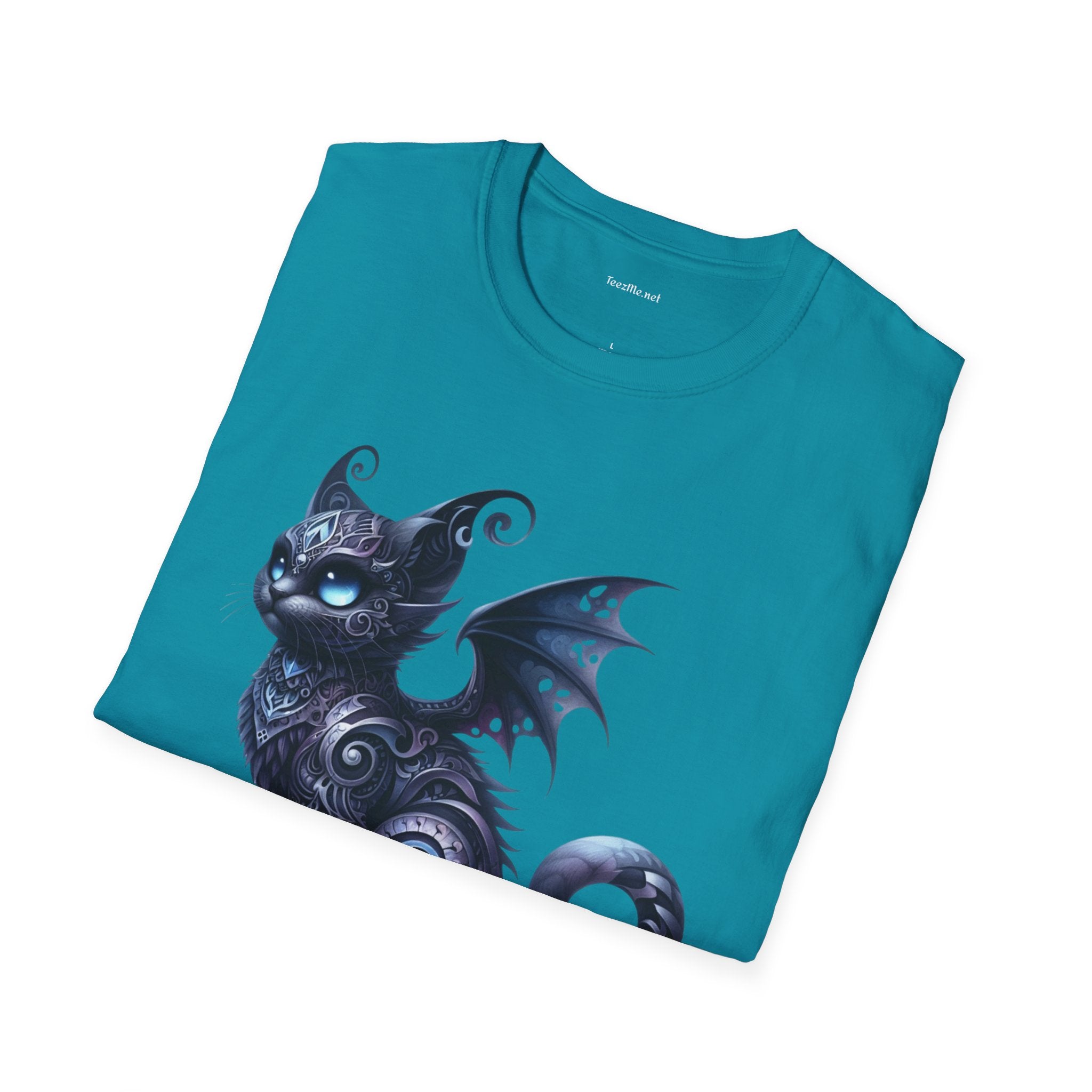 Black Fairy Cat -Shirt 100% Cotton Graphic