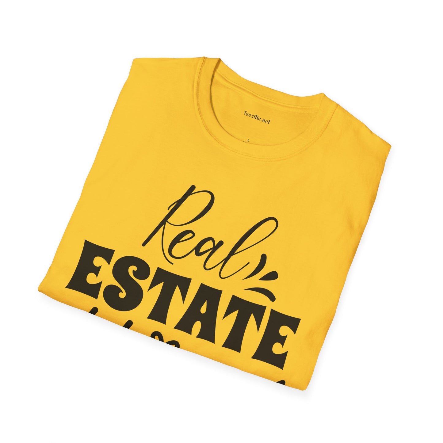 Real Estate Hustler Unisex Soft Style T-Shirt 100% Cotton Graphic