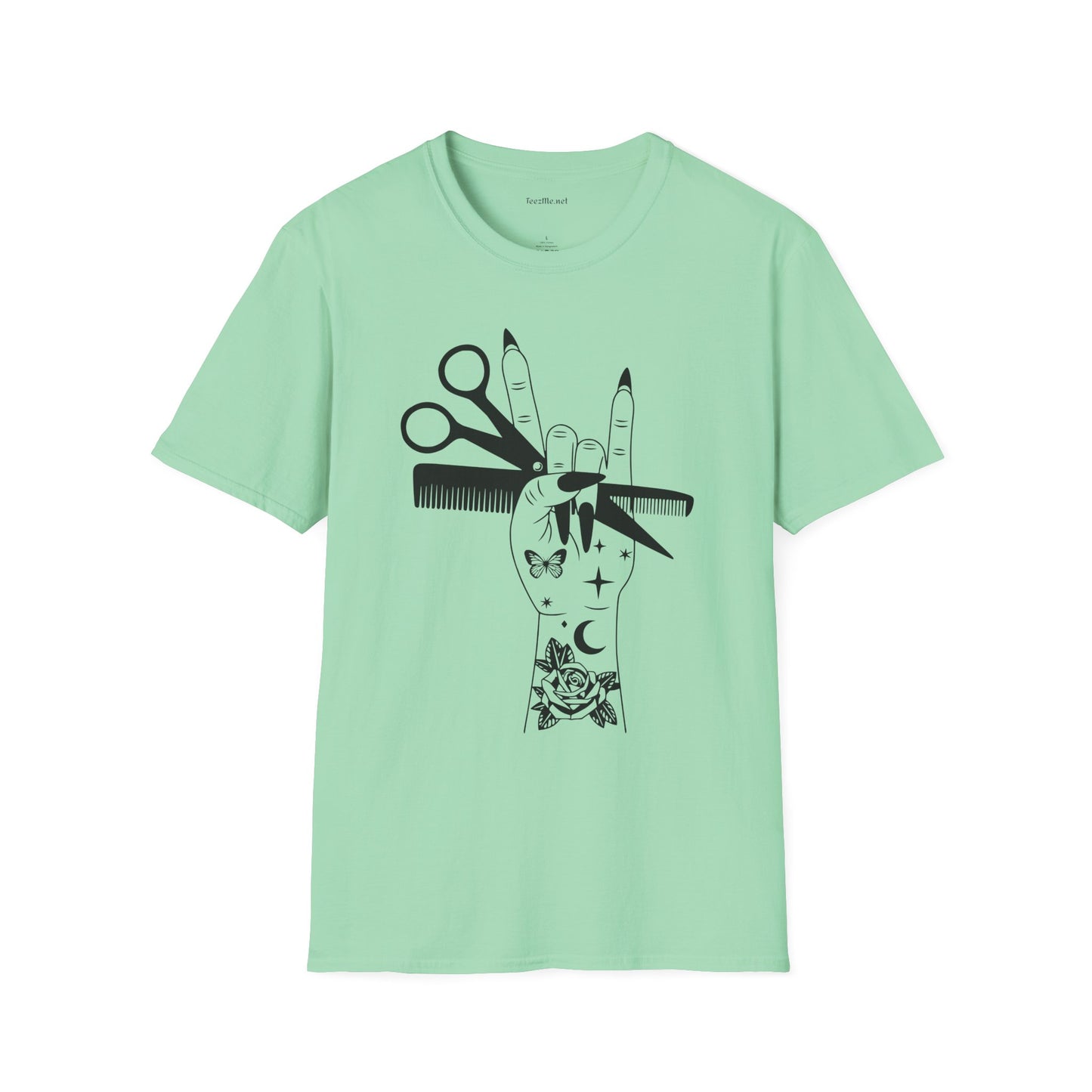 Hairstylist Boho Unisex Softstyle T-Shirt 100% Cotton Graphic