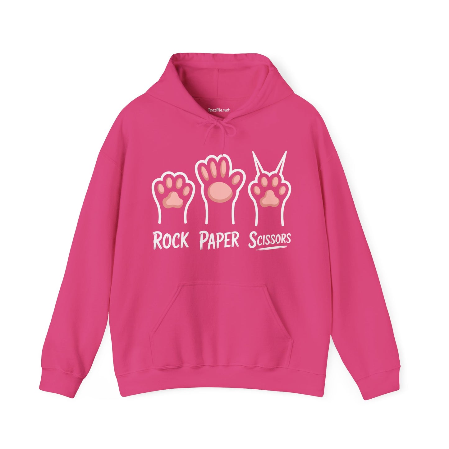 Rock Paper Scissors Cat Unisex Heavy Blend™ Hooded Sweatshirt