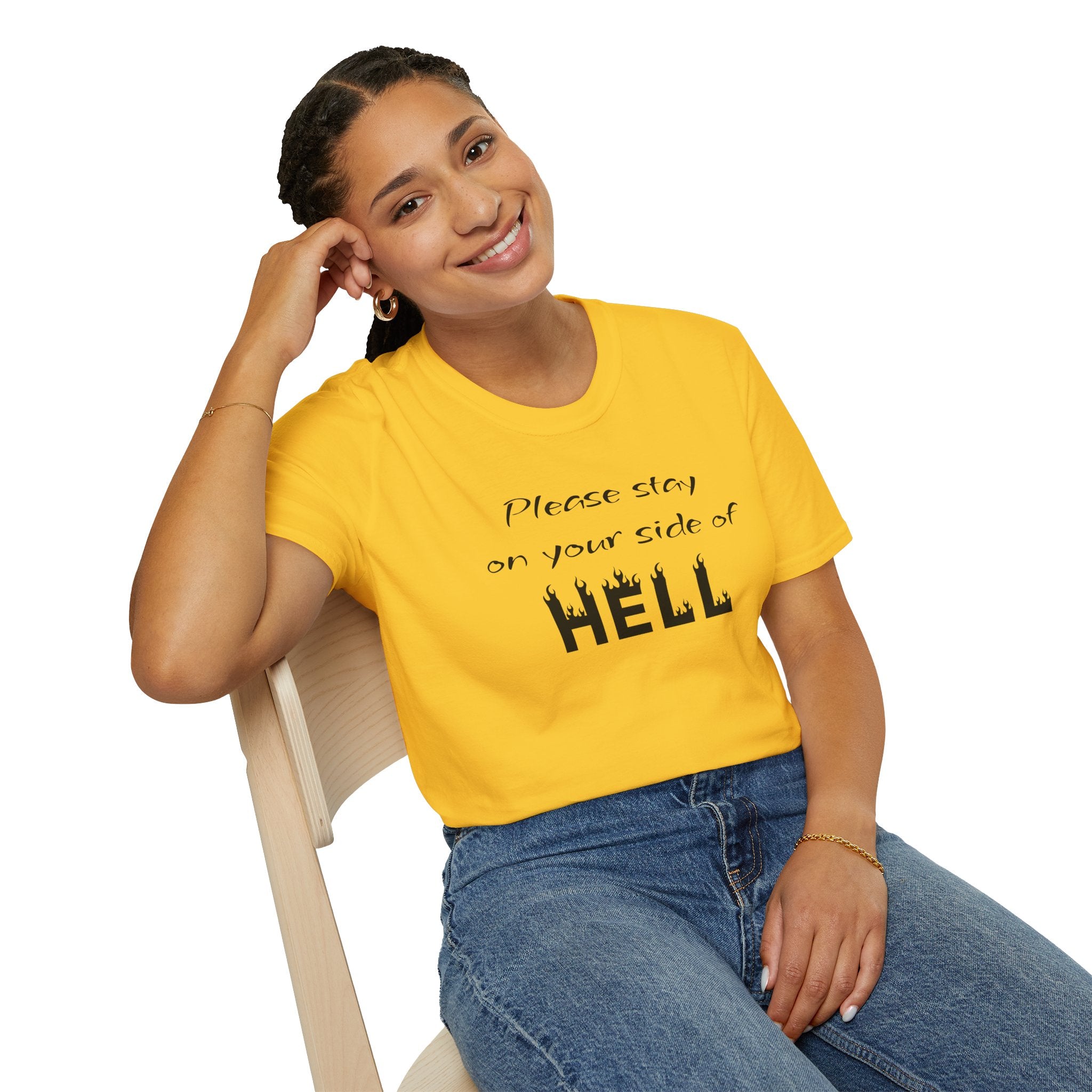 Your side of HELL  - Unisex Softstyle T-Shirt 100% Cotton Graphic