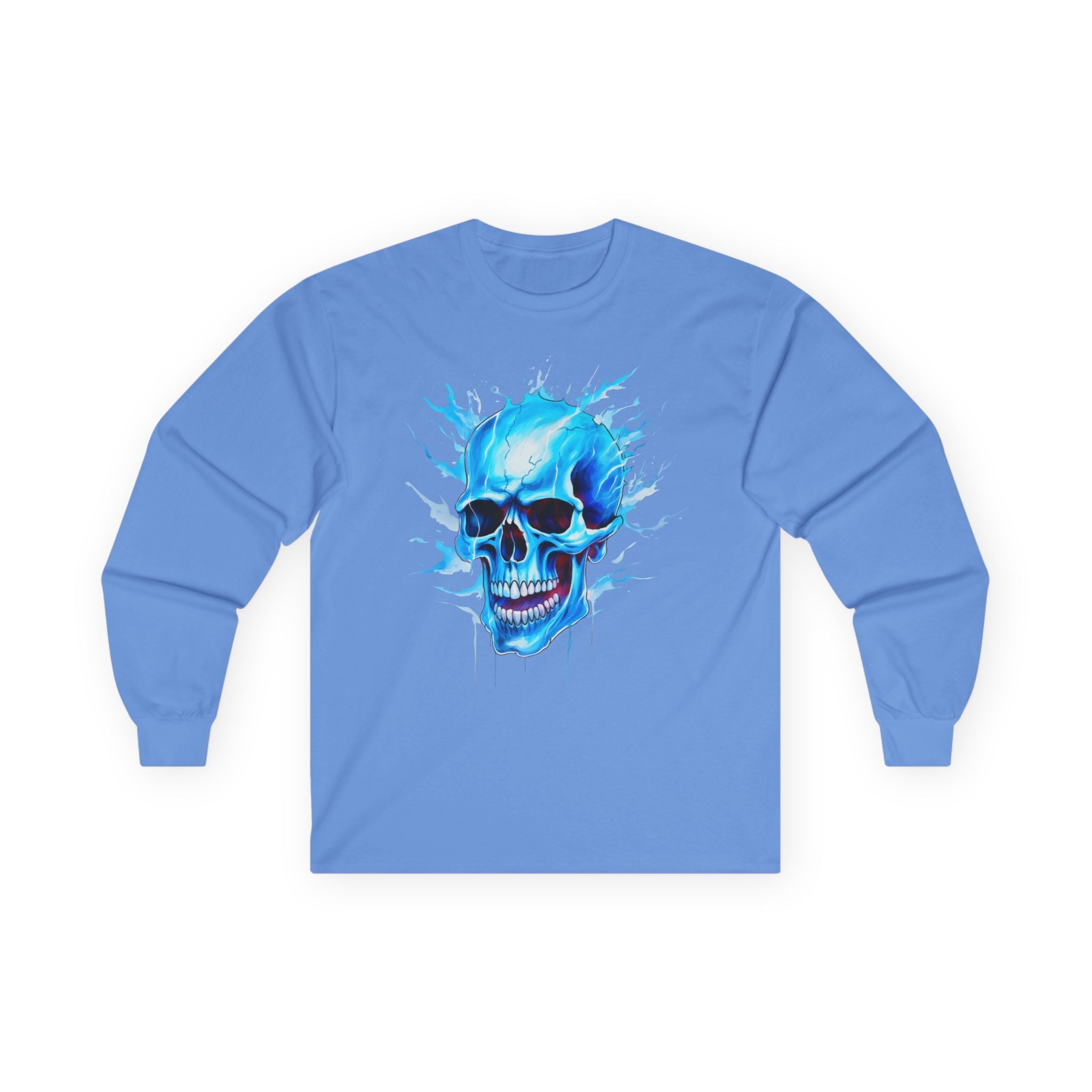 Blue Skull 01 Unisex Ultra Cotton Long Sleeve Tee