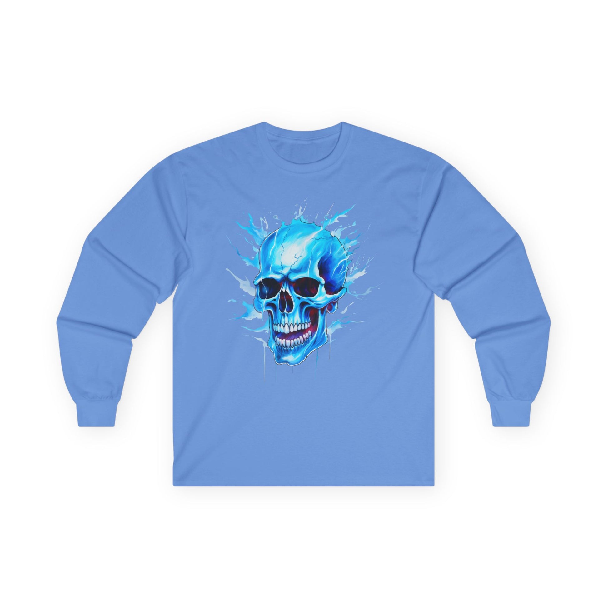Blue Skull 01 Unisex Ultra Cotton Long Sleeve Tee
