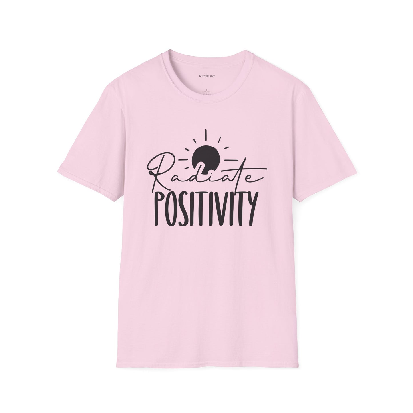 Radiate Positivity Unisex Soft Style T-Shirt 100% Cotton Graphic