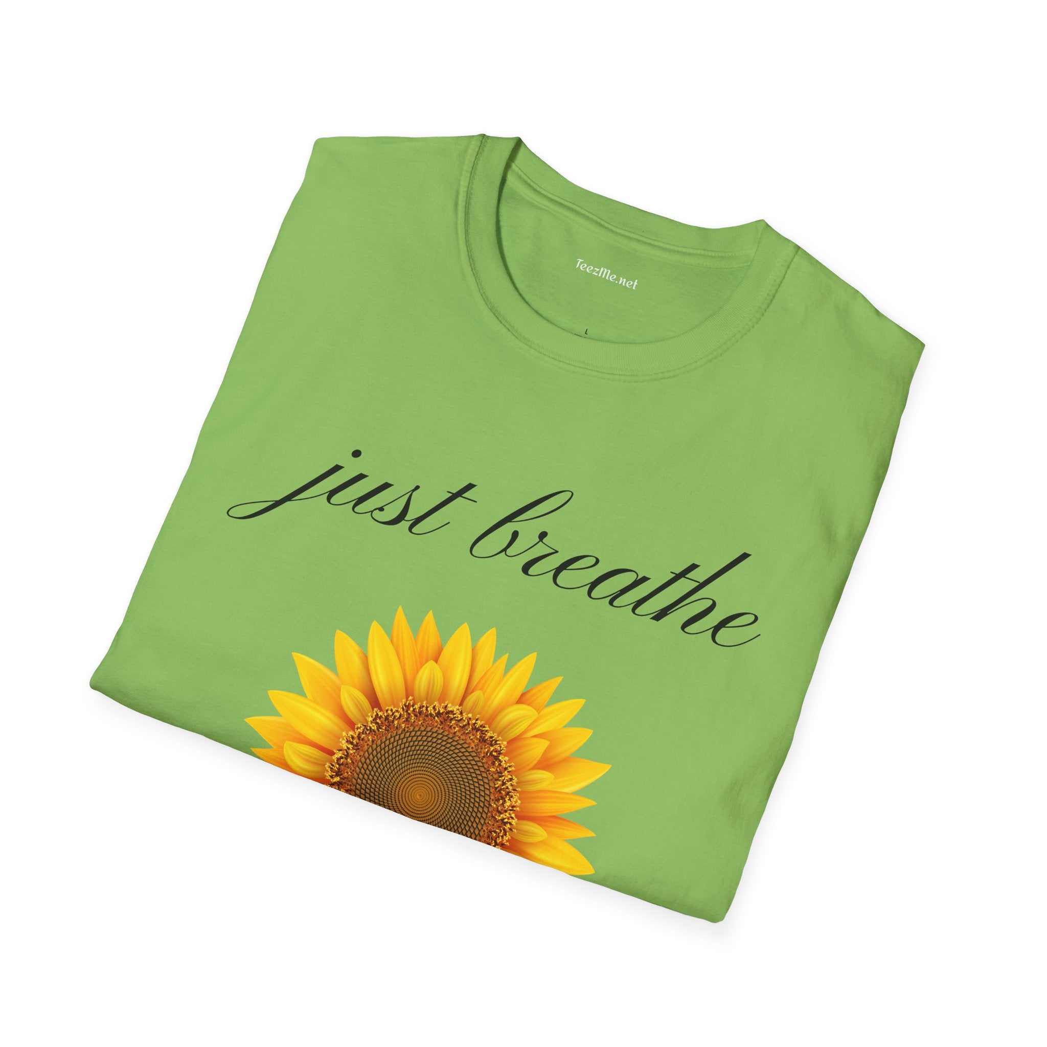 Just breathe - Unisex Softstyle T-Shirt 100% Cotton Graphic