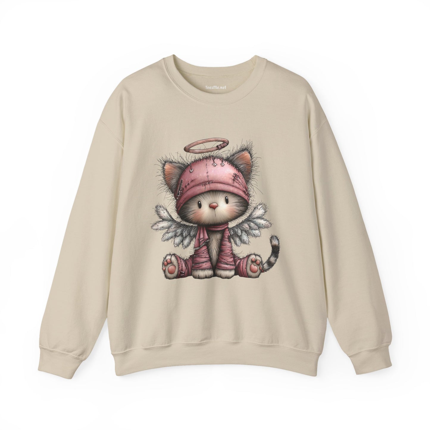 Whimsical Holiday Cat 03 Unisex Heavy Blend™ Crewneck Sweatshirt