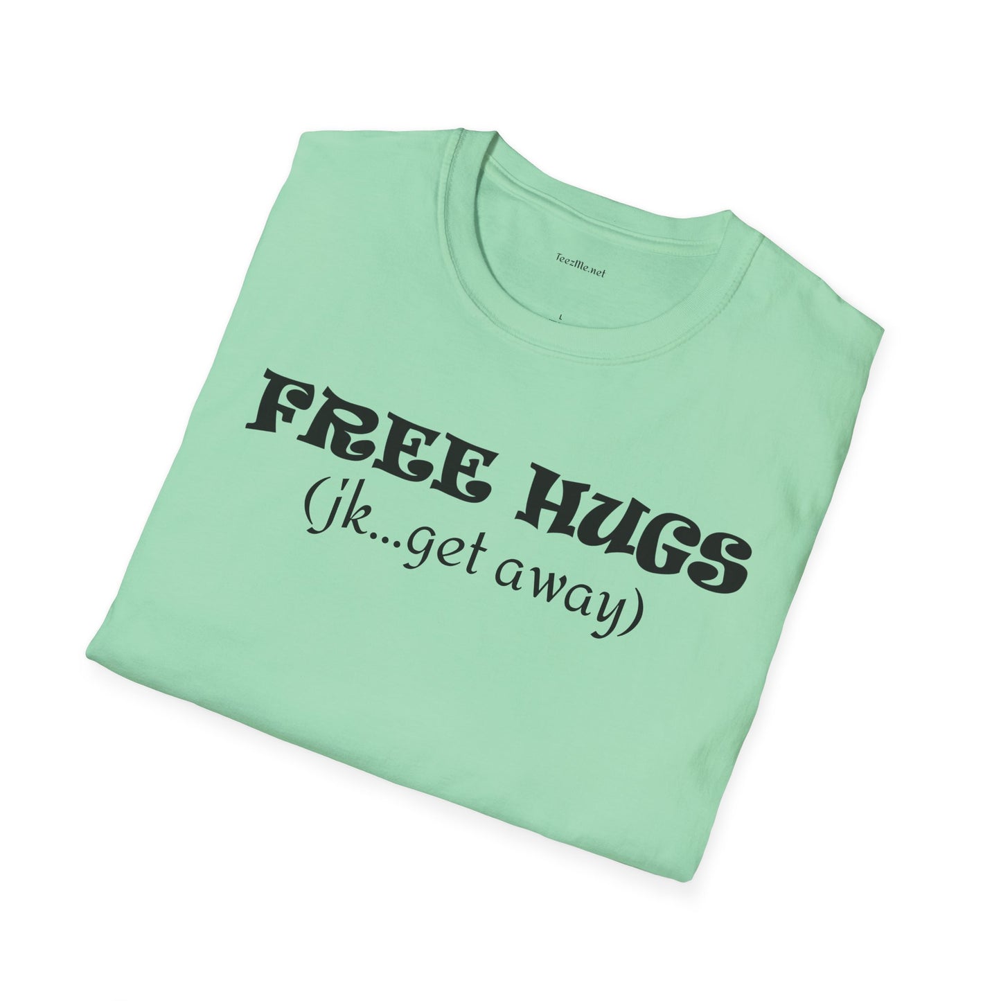 FREE HUGS - Unisex Softstyle T-Shirt 100% Cotton Graphic