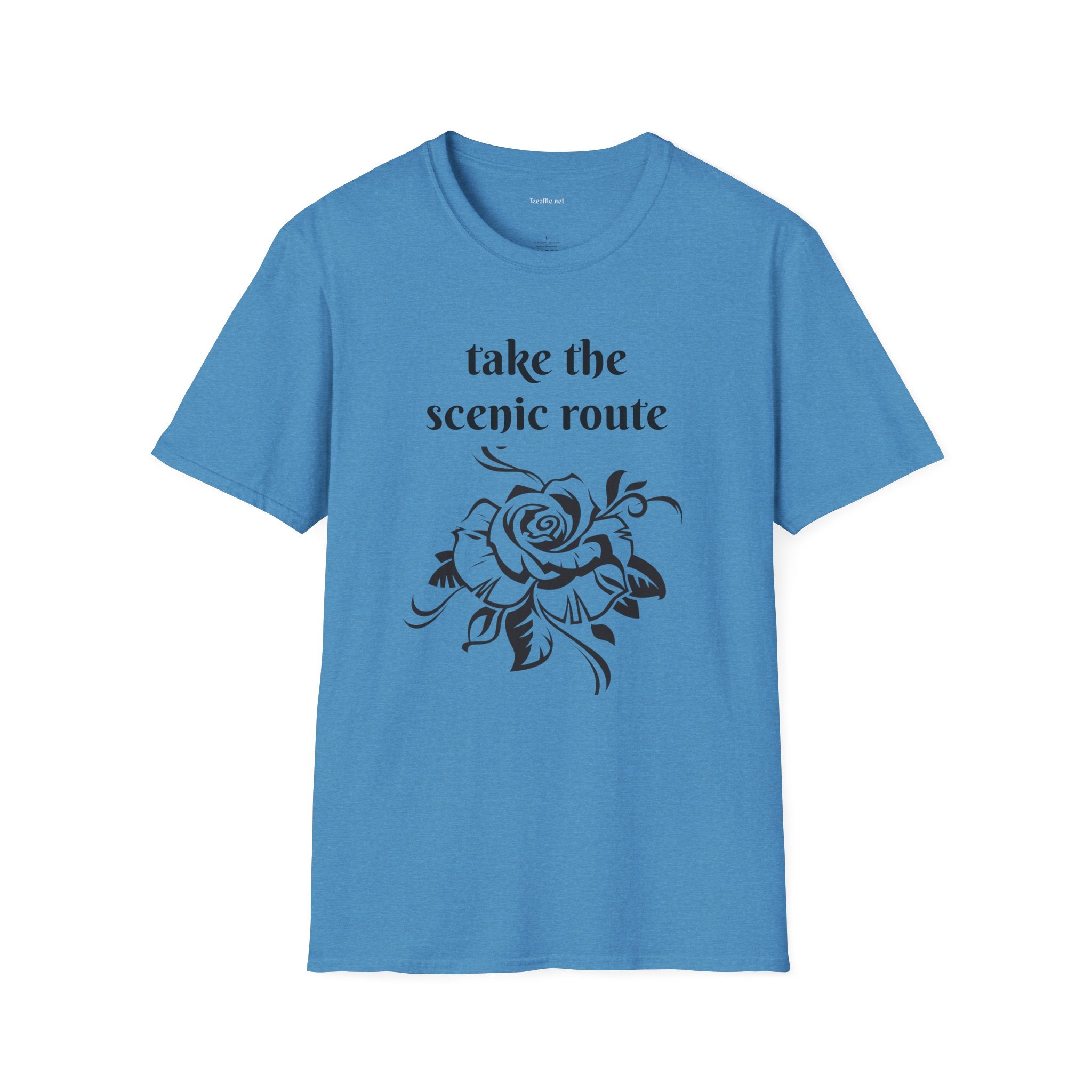 Take the scenic route- Unisex Softstyle T-Shirt 100% Cotton Graphic