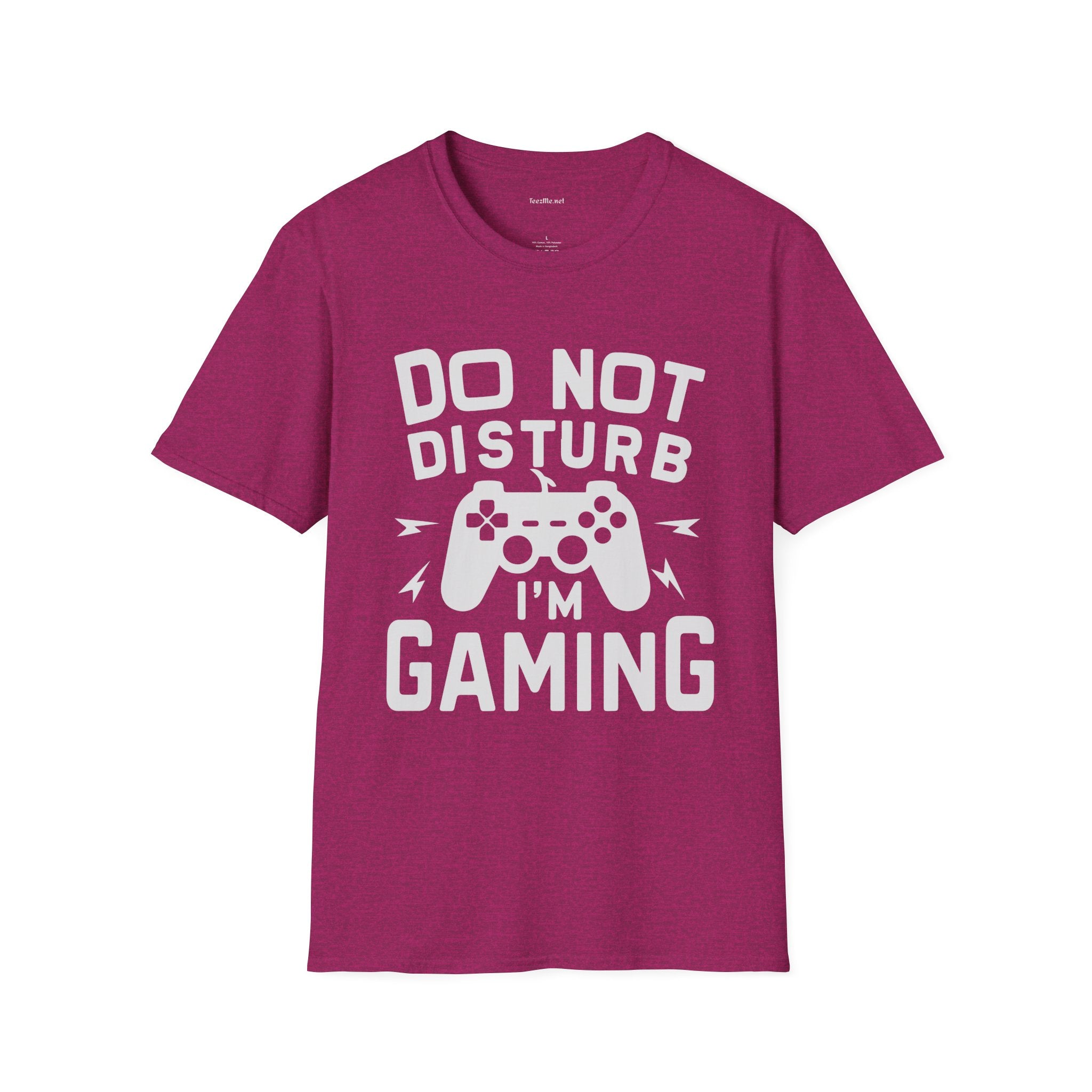 Do Not Disturb I'm Gaming Unisex Softstyle T-Shirt 100% Cotton Graphic
