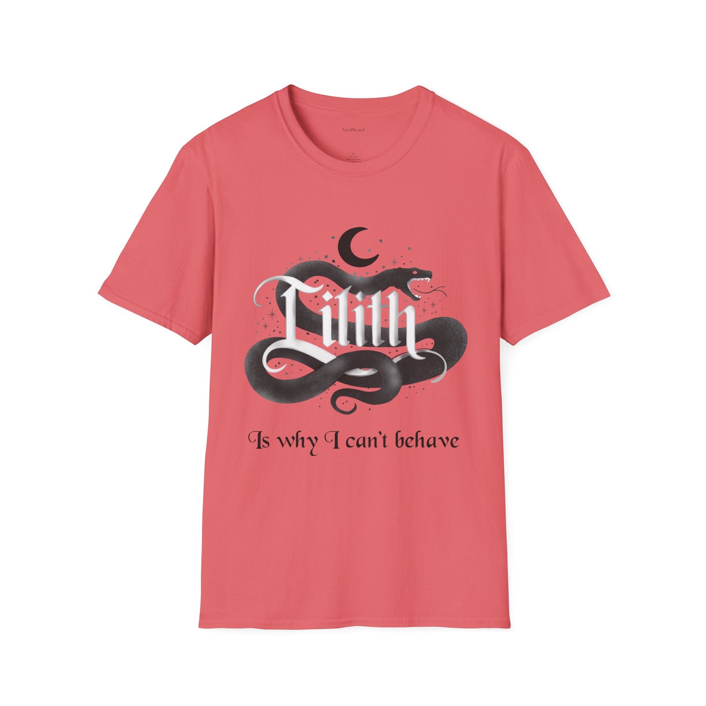 Lilith Is Why I Can't Behave Unisex Softstyle T-Shirt 100% Cotton Graphic