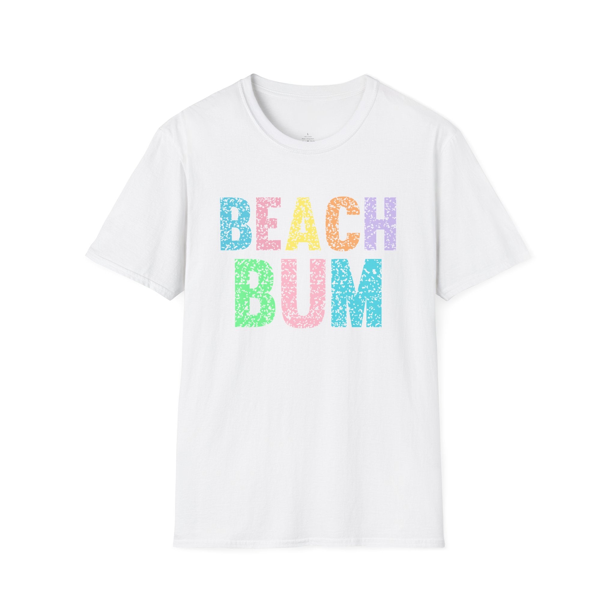 Beach Bum - Unisex Softstyle T-Shirt 100% Cotton Graphic