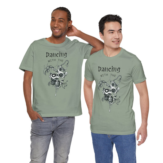 Dancing with the Devil (image) - Unisex Jersey Short Sleeve Tee