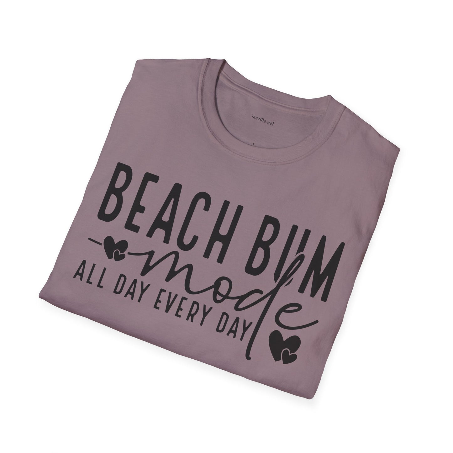 Beach Bum - Unisex Softstyle T-Shirt 100% Cotton Graphic