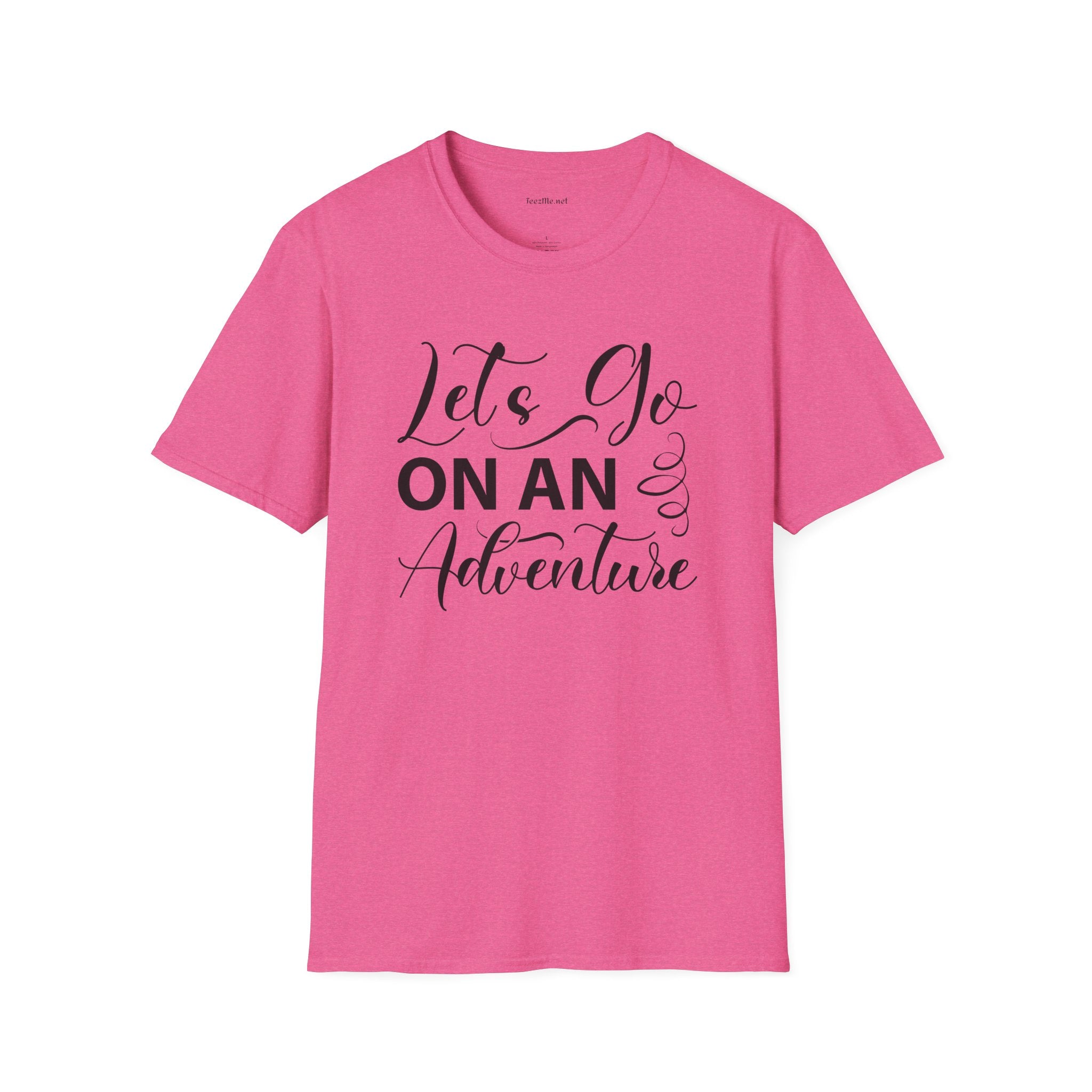 Let's Go On an Adventure Unisex Softstyle T-Shirt 100% Cotton Graphic