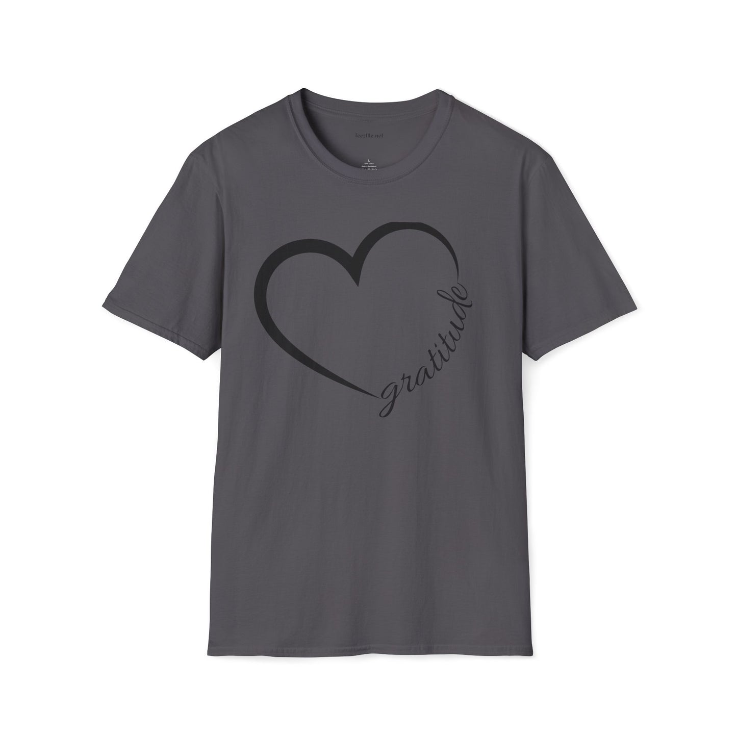 Gratitude Unisex Softstyle T-Shirt 100% Cotton Graphic
