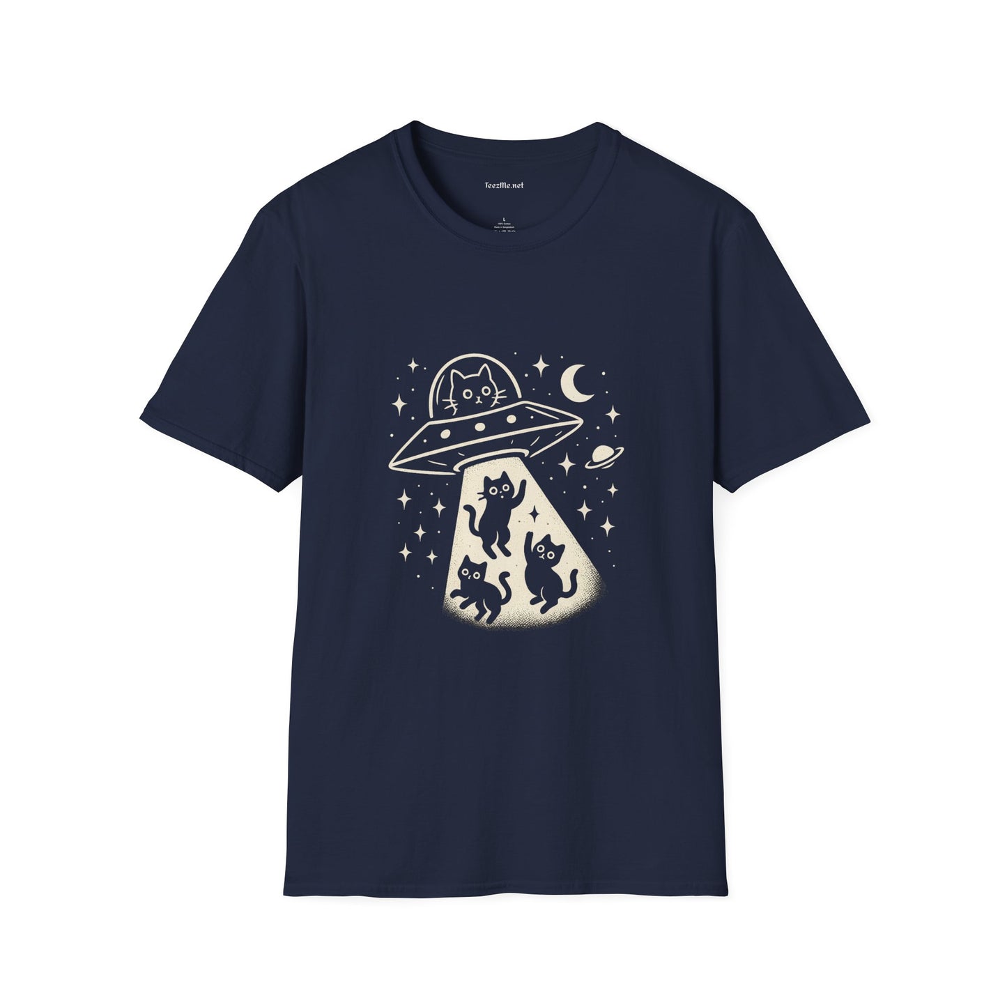 UFO Cats Unisex Softstyle T-Shirt 100% Cotton Graphic