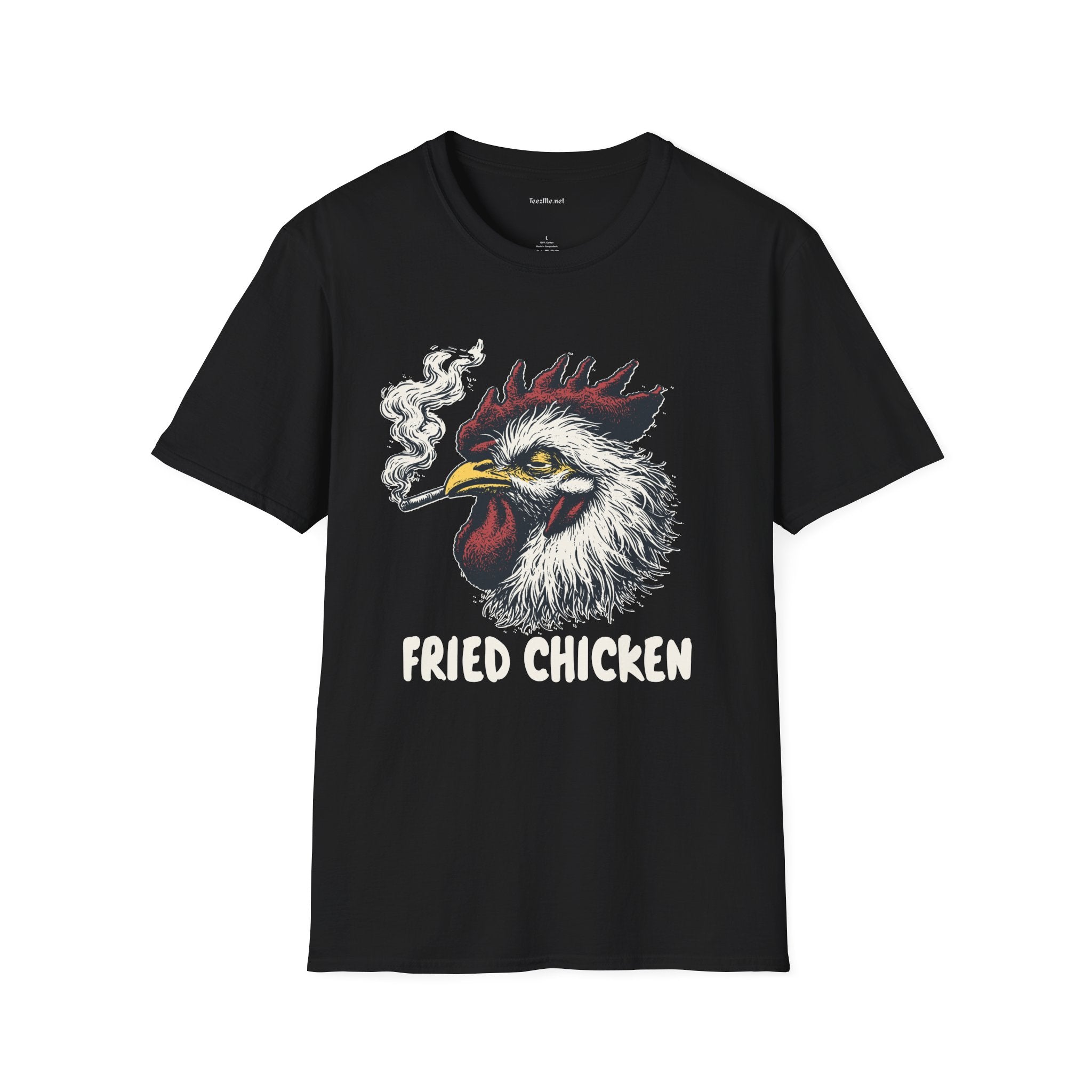Fried Chicken Weed Unisex Softstyle T-Shirt 100% Cotton Graphic