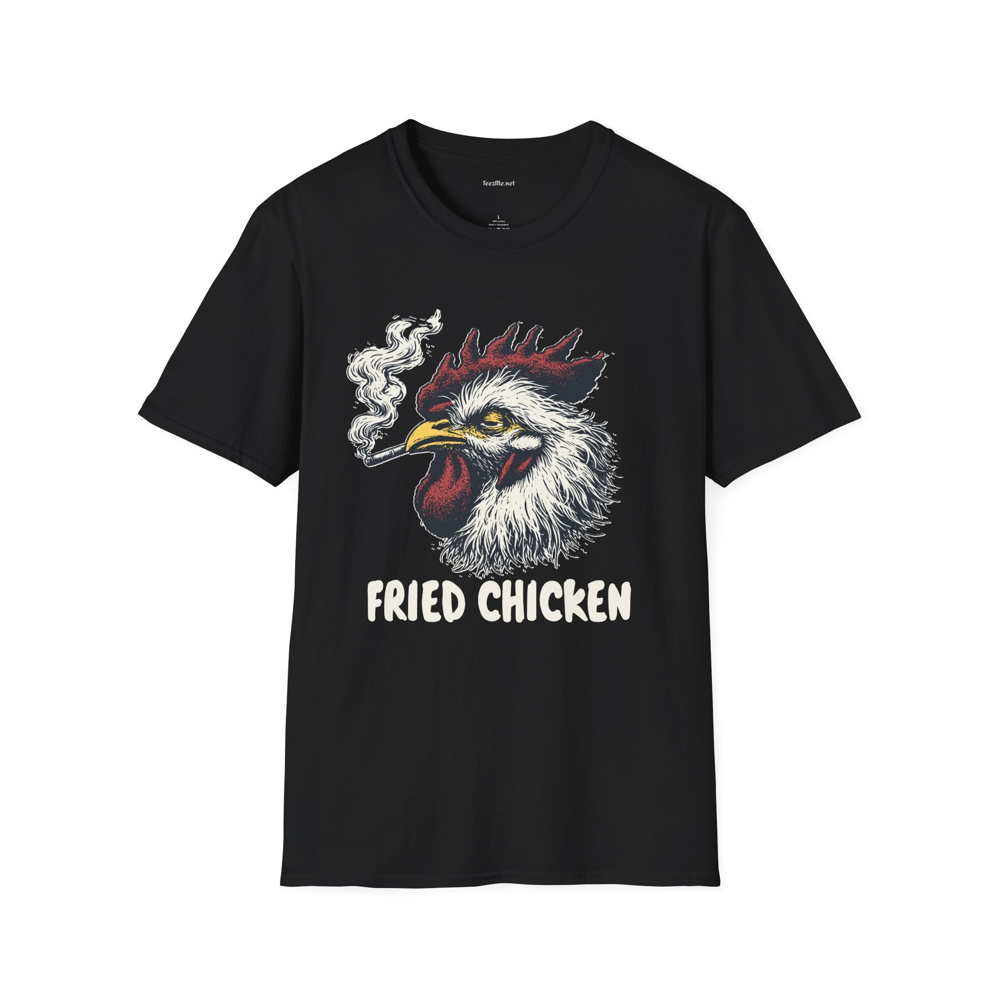 Fried Chicken Weed Unisex Softstyle T-Shirt 100% Cotton Graphic