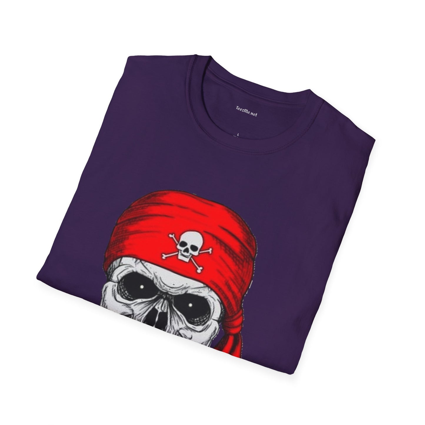 Pirate- Unisex Softstyle T-Shirt 100% Cotton Graphic