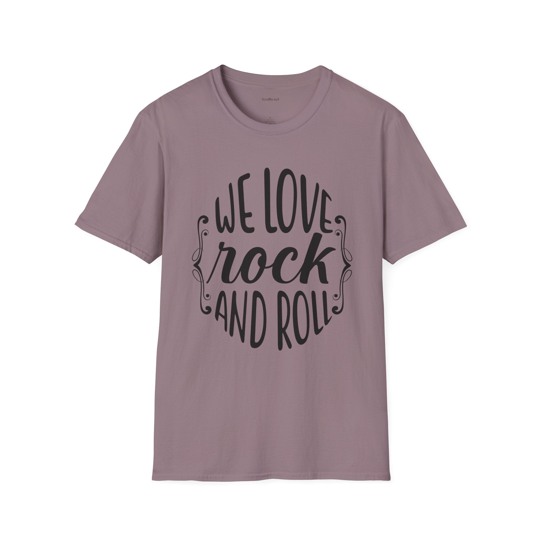 We Love Rock and Roll  - Unisex Softstyle T-Shirt 100% Cotton Graphic