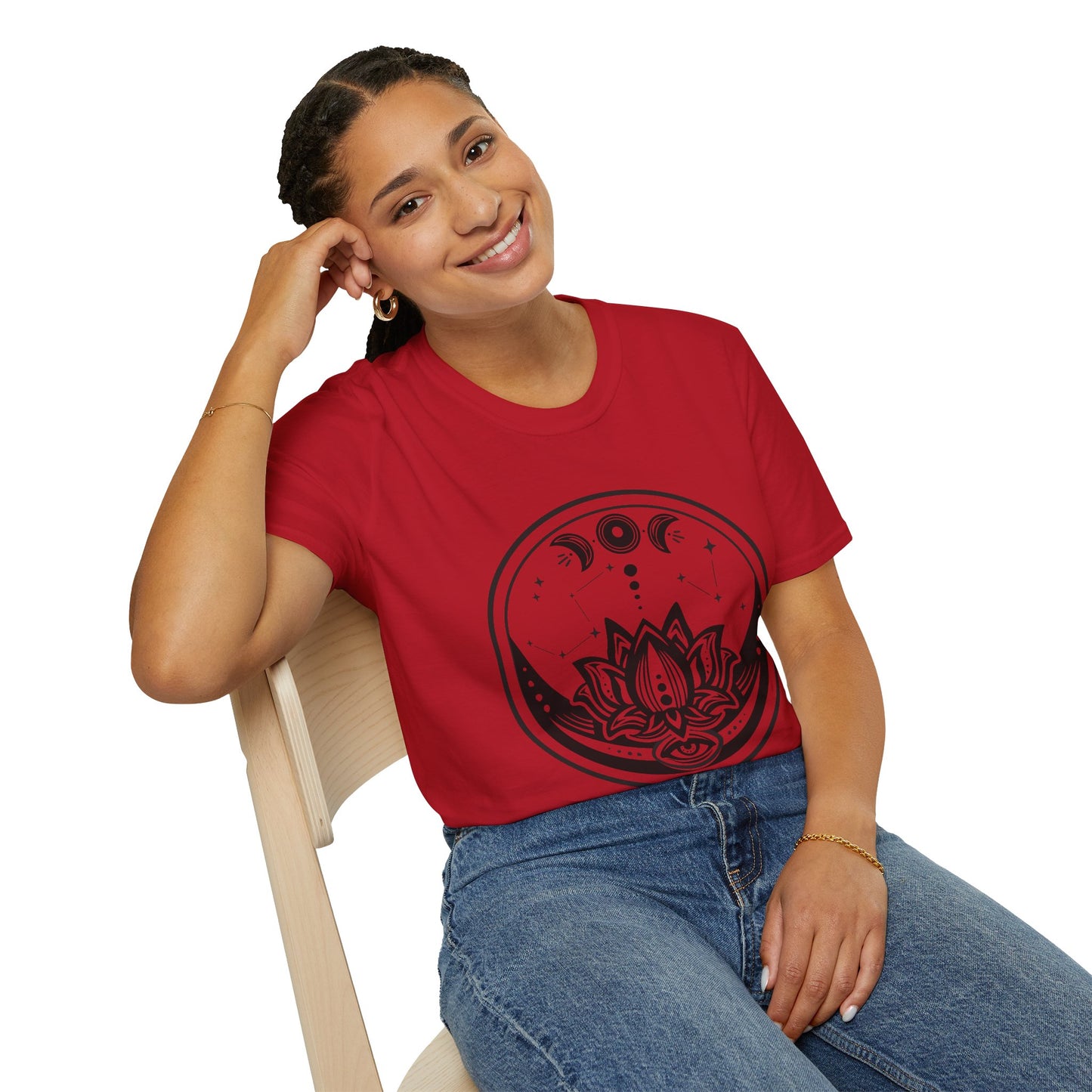 Moon Phase - Unisex Softstyle T-Shirt 100% Cotton Graphic